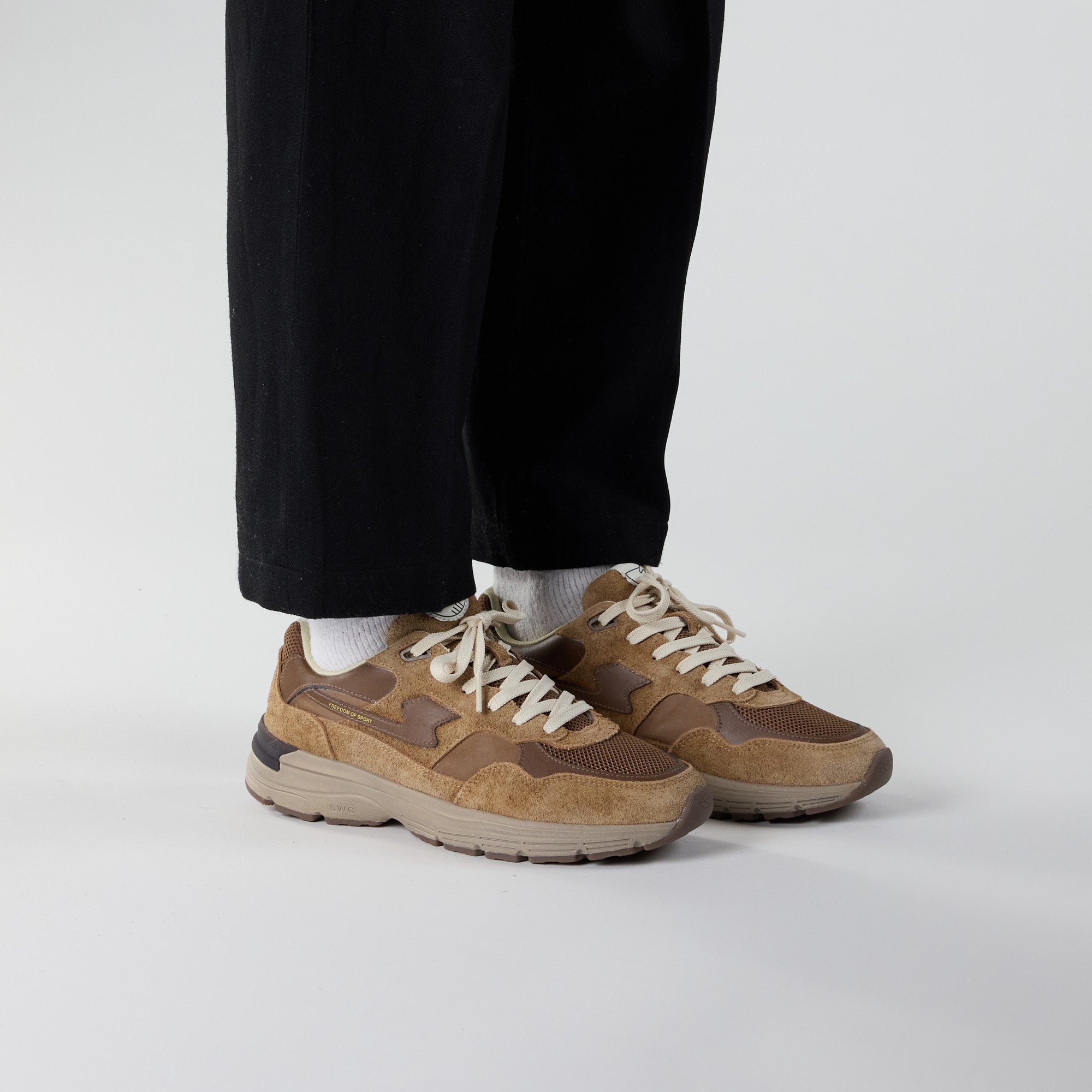 S.W.C - Amiel S-Strike Geo-Merged (Brown) (Men) - ASTOREHERE