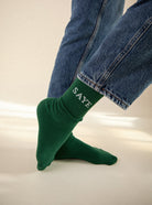 SAYE  Mid-crew Everyday Socks - Pine Green - ASTOREHERE