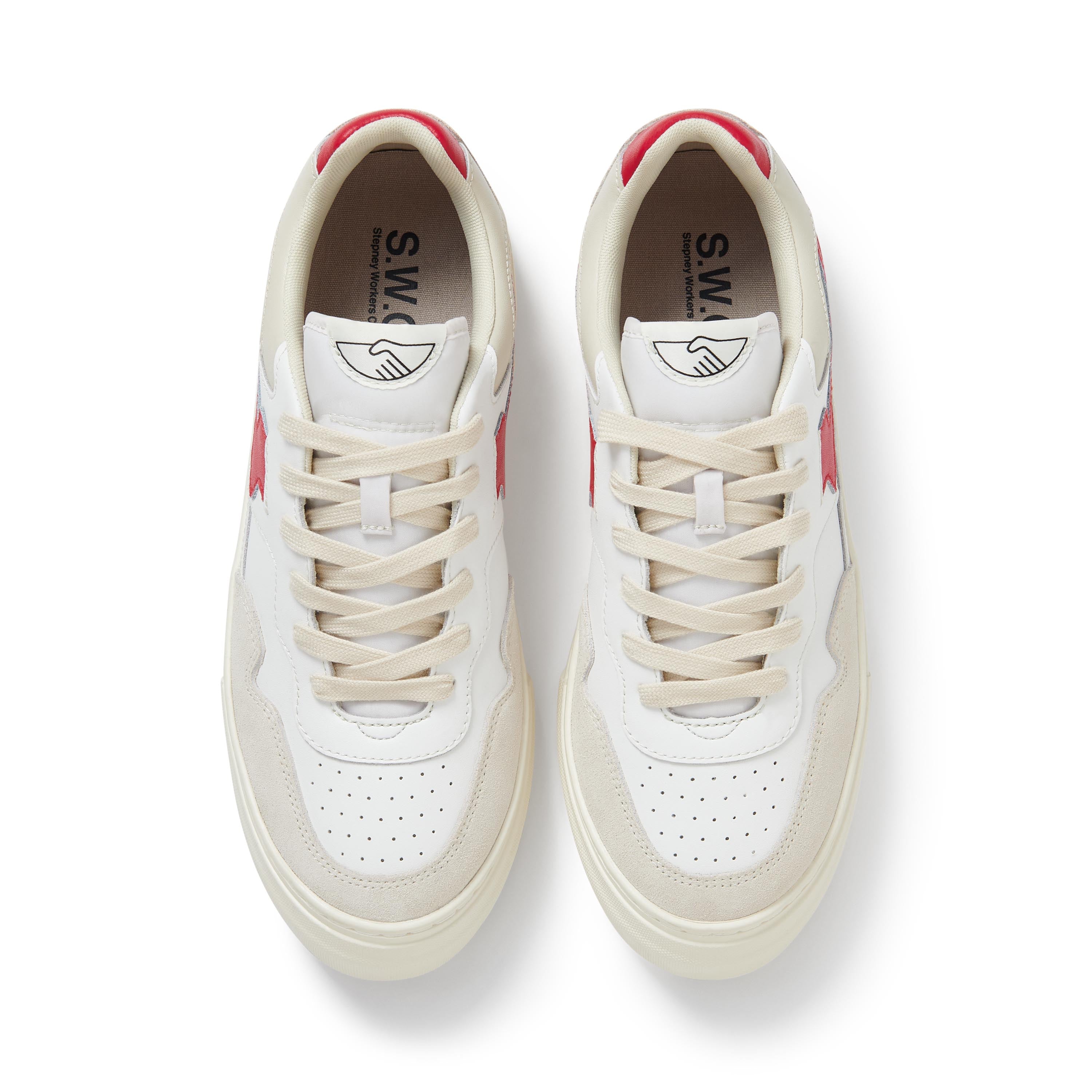 S.W.C - Pearl S-Strike Leather Sneaker (Spring Red) (Men) - ASTOREHERE