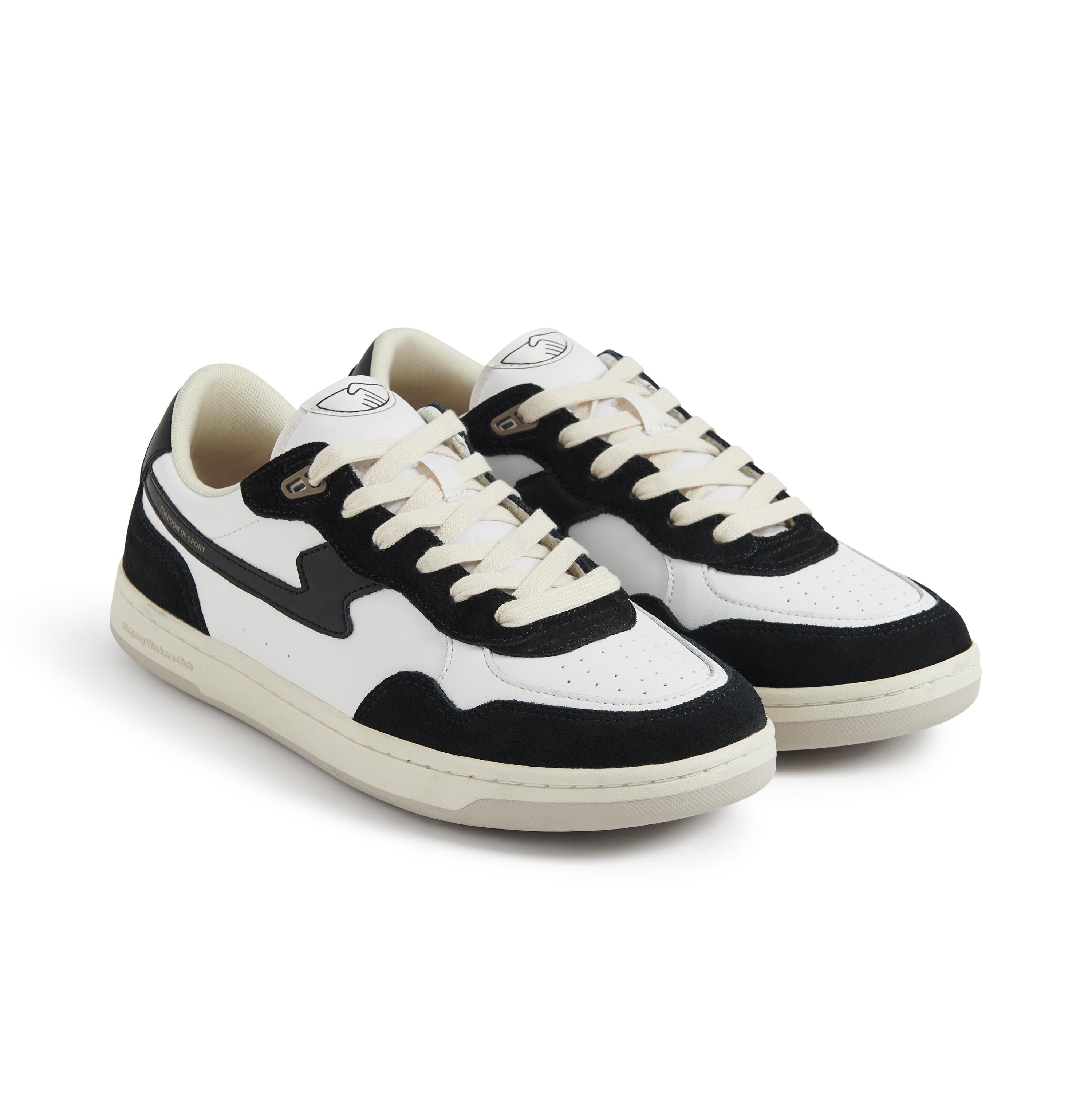 S.W.C - Pro Cup 01 S-Strike Leather Suede Sneaker (Black/White) (Women) - ASTOREHERE