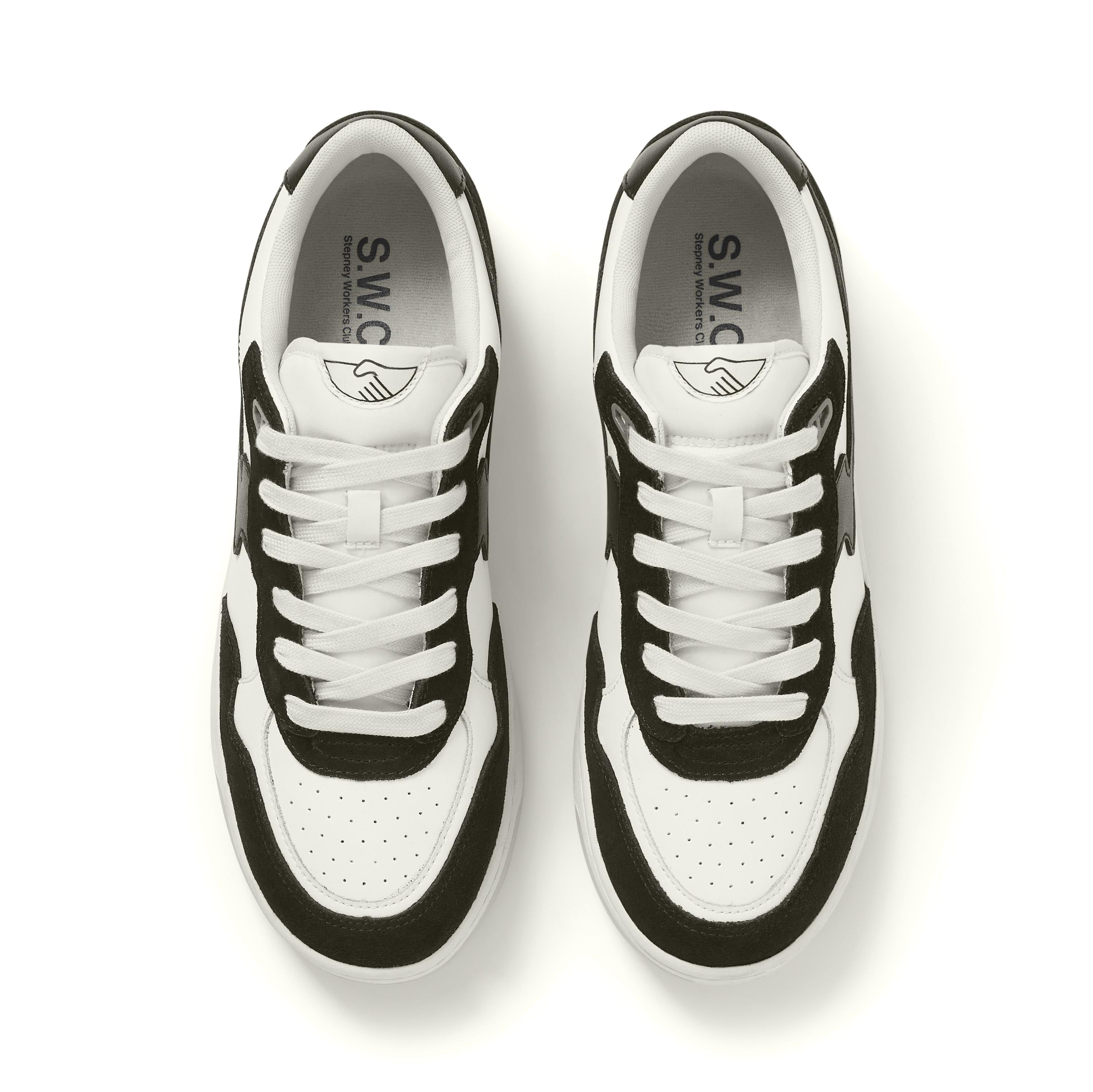 S.W.C - Pro Cup 01 S-Strike Leather Suede Sneaker (Black/White) (Women) - ASTOREHERE