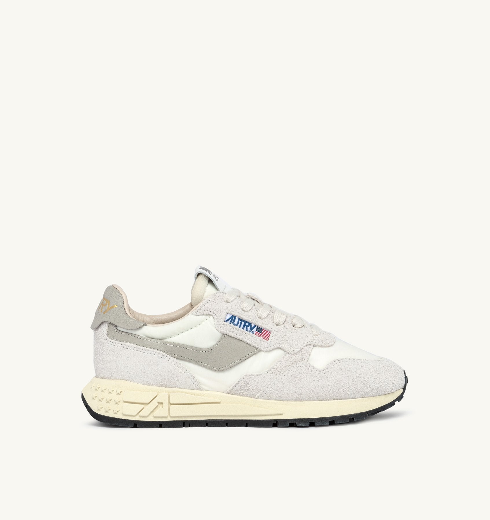 AUTRY - REELWIND LOW SNEAKERS IN BEIGE NYLON AND SUEDE (Women) - ASTOREHERE
