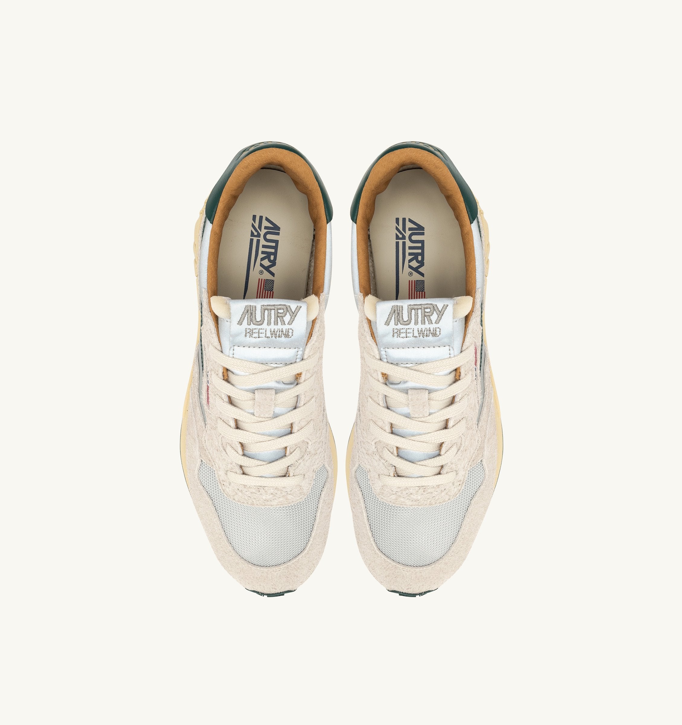 AUTRY - REELWIND LOW SNEAKERS  RL07 - REFL/LEAT SILV/MOUNT (MEN) - ASTOREHERE