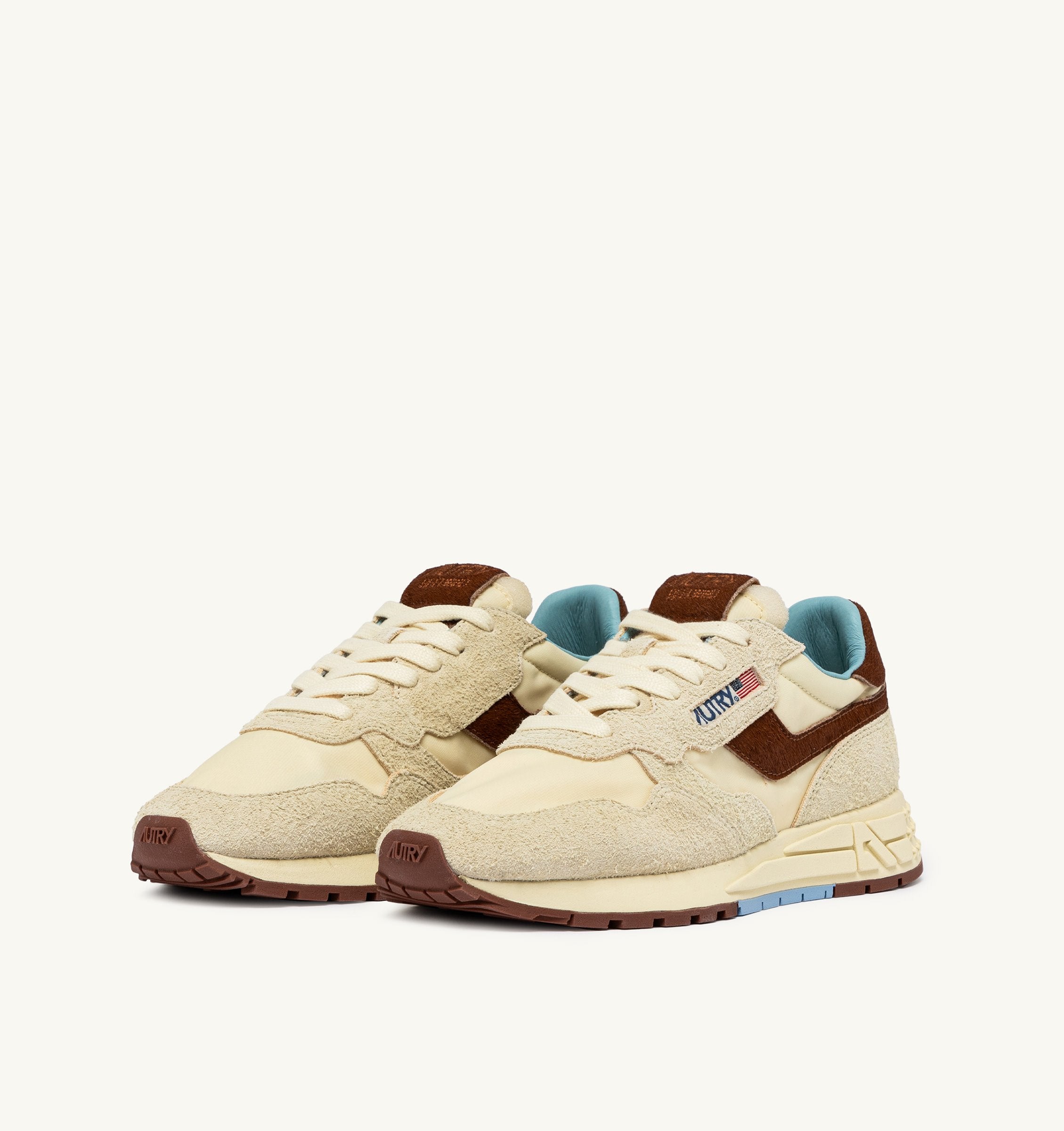 AUTRY - REELWIND LOW SNEAKERS  UP01 - SUEDENIL/PONY RUT/BROWN (MEN) - ASTOREHERE