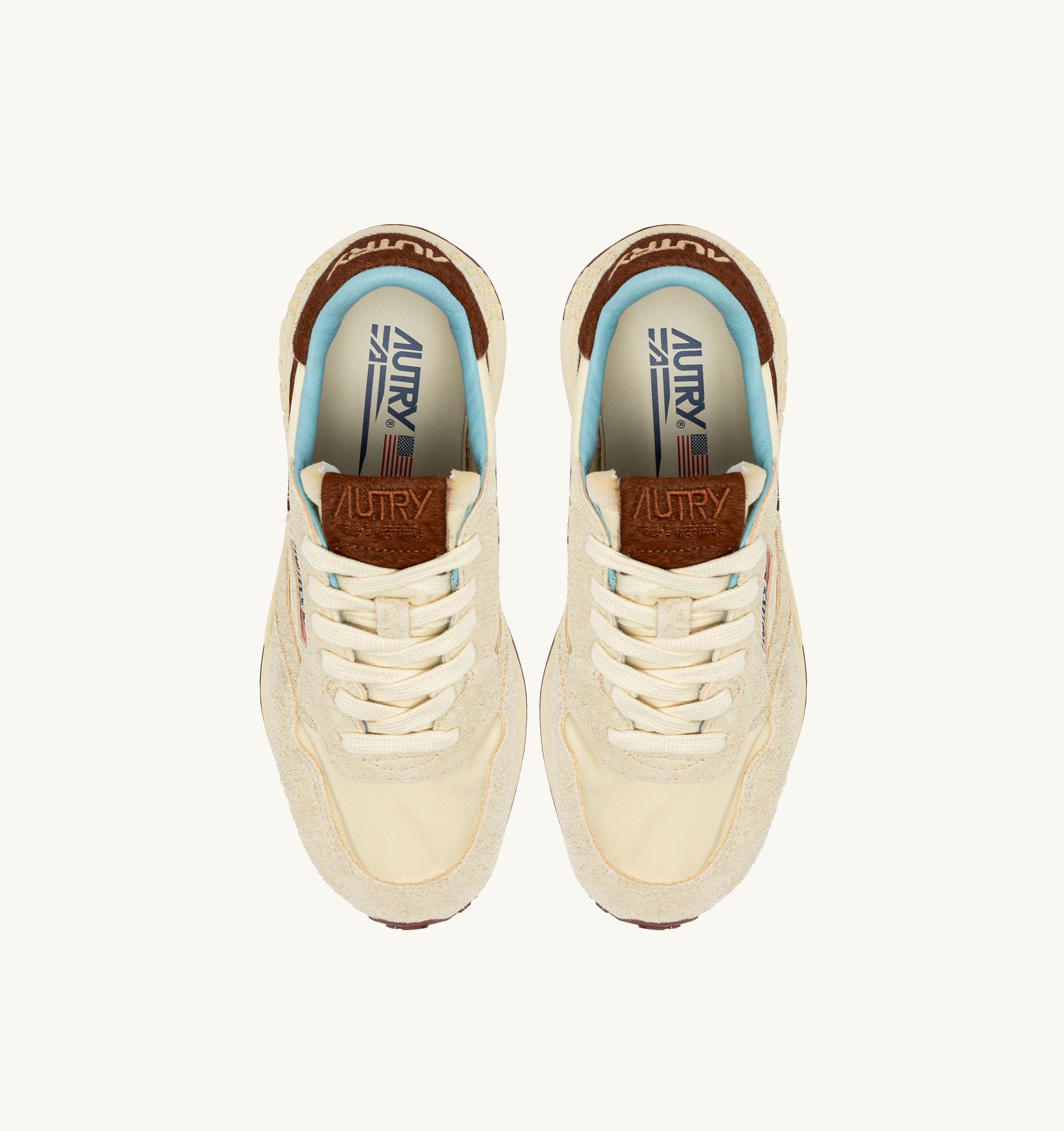 AUTRY - REELWIND LOW SNEAKERS  UP01 - SUEDENIL/PONY RUT/BROWN (MEN) - ASTOREHERE