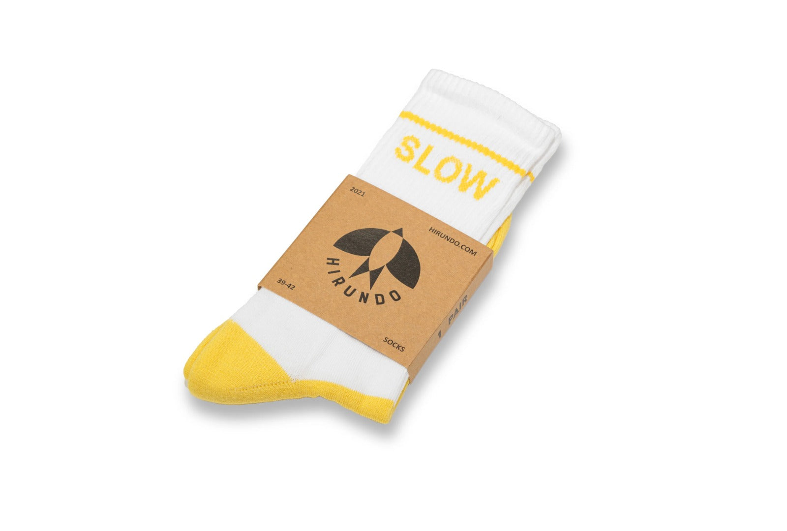HIRUNDO SLOW DOWN SOCKS - LEMON - ASTOREHERE