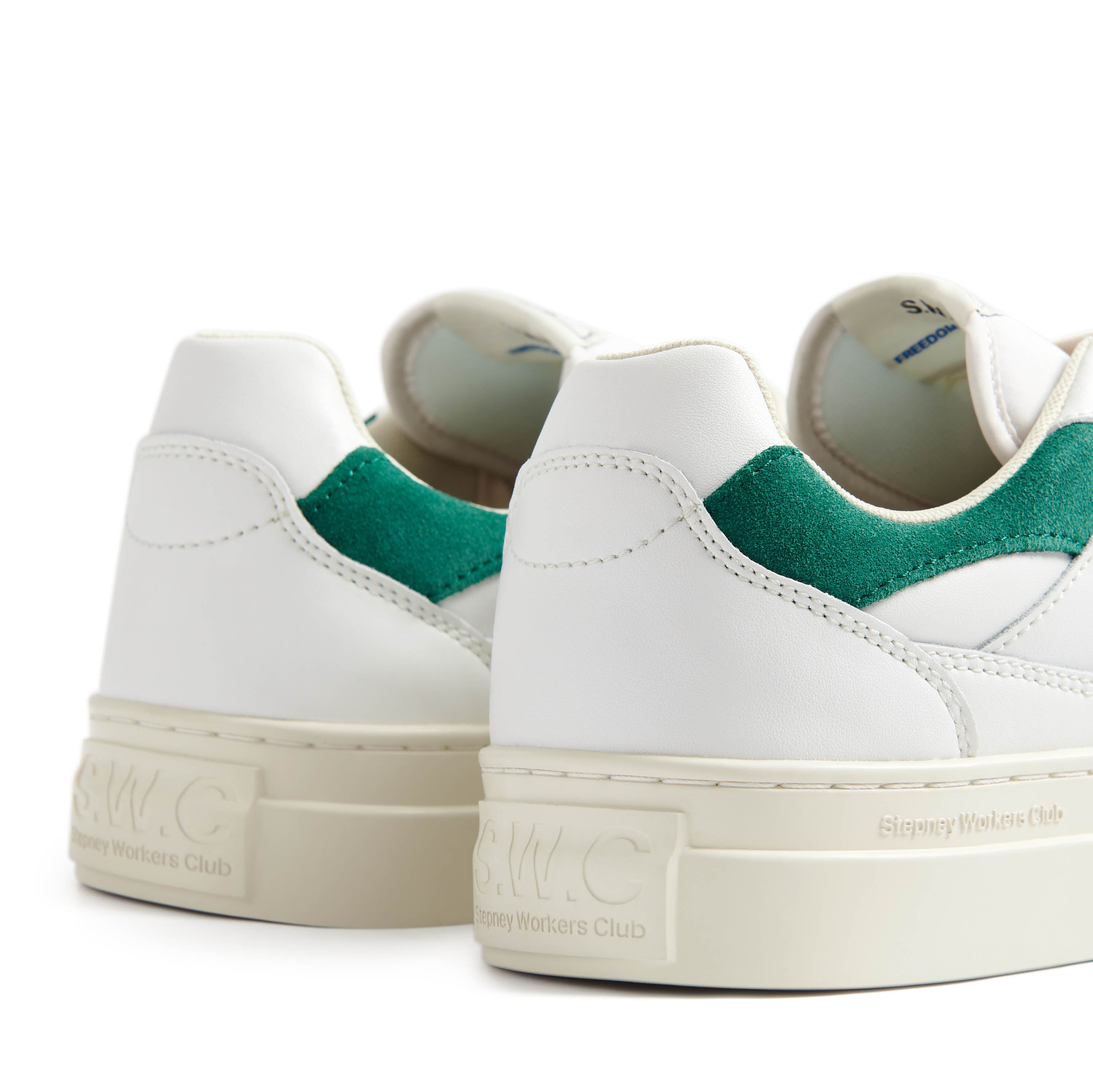 S.W.C - Pearl Leather (White/Green) (Women) - ASTOREHERE