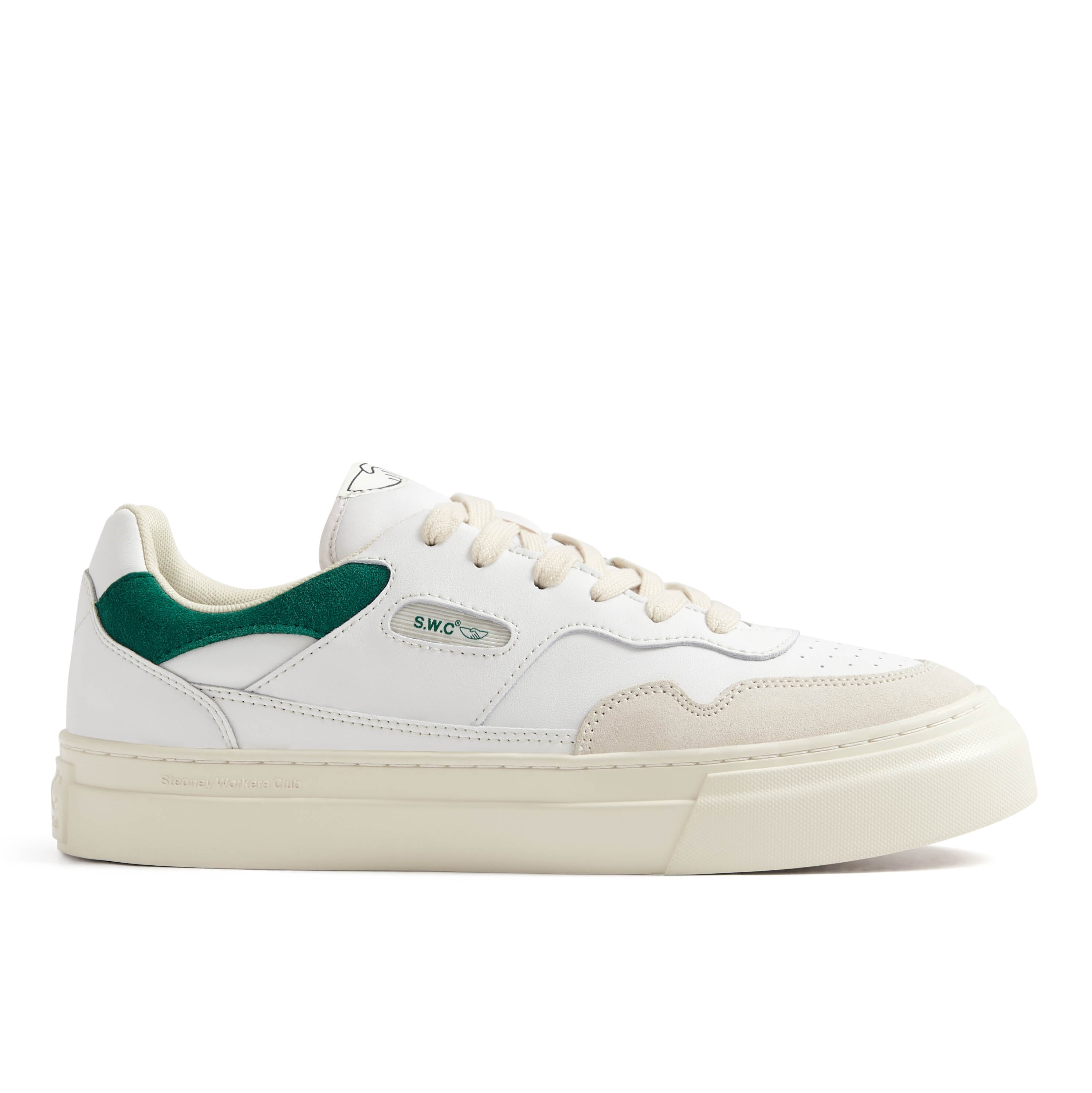 S.W.C - Pearl Leather (White/Green) (Women) - ASTOREHERE