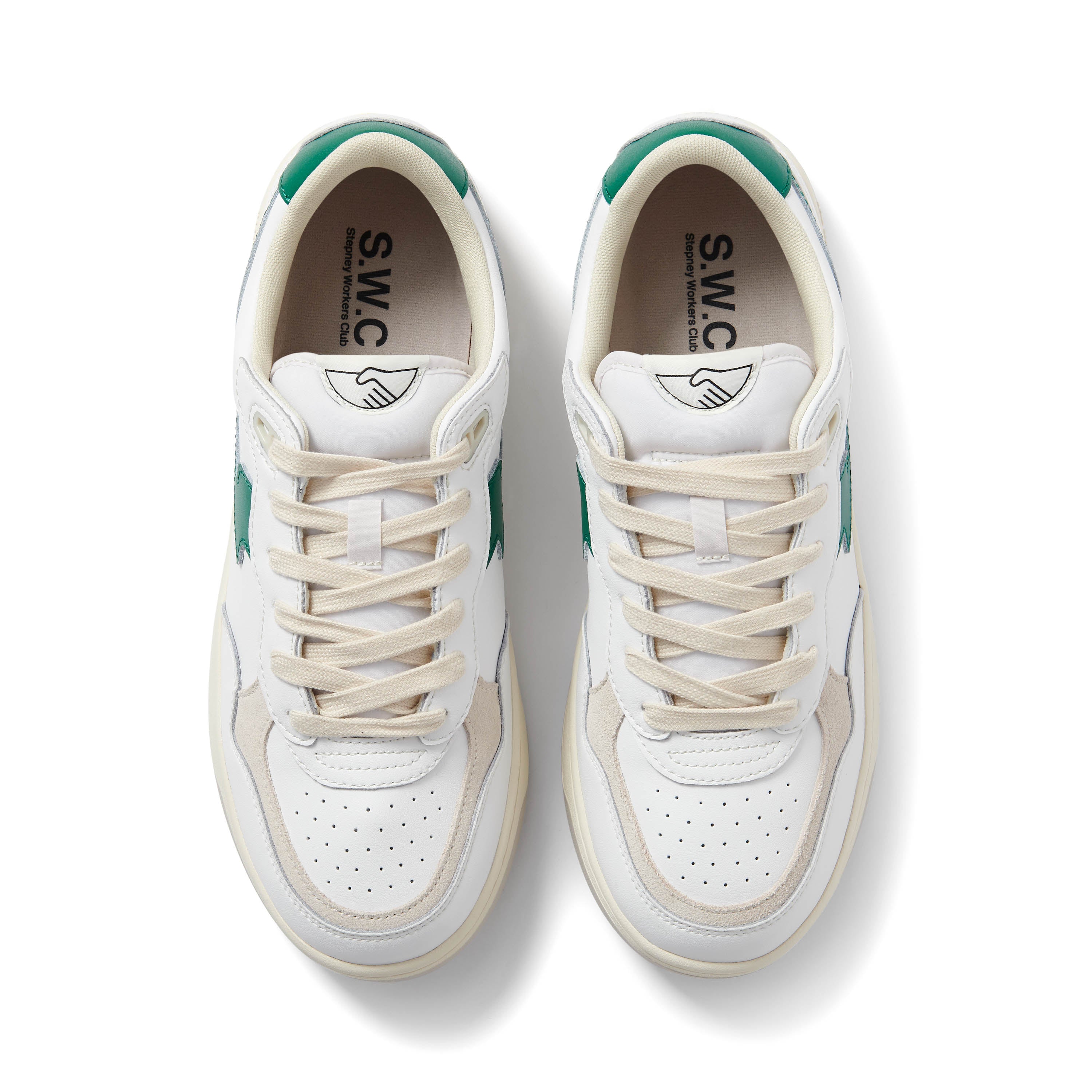 S.W.C - Pro Cup 01 S-Strike Leather (White/Green) (Women) - ASTOREHERE