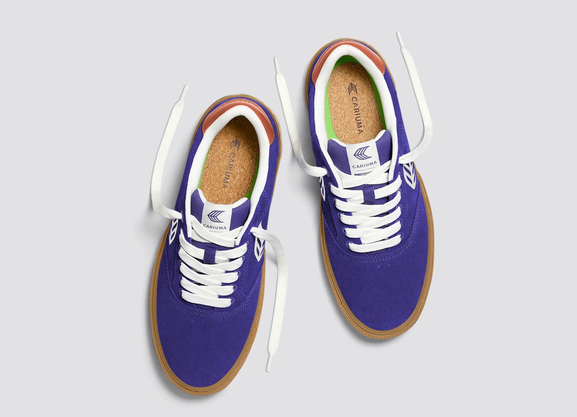 Cariuma - Naioca Purple Gum Suede/Orange (Men) - ASTOREHERE