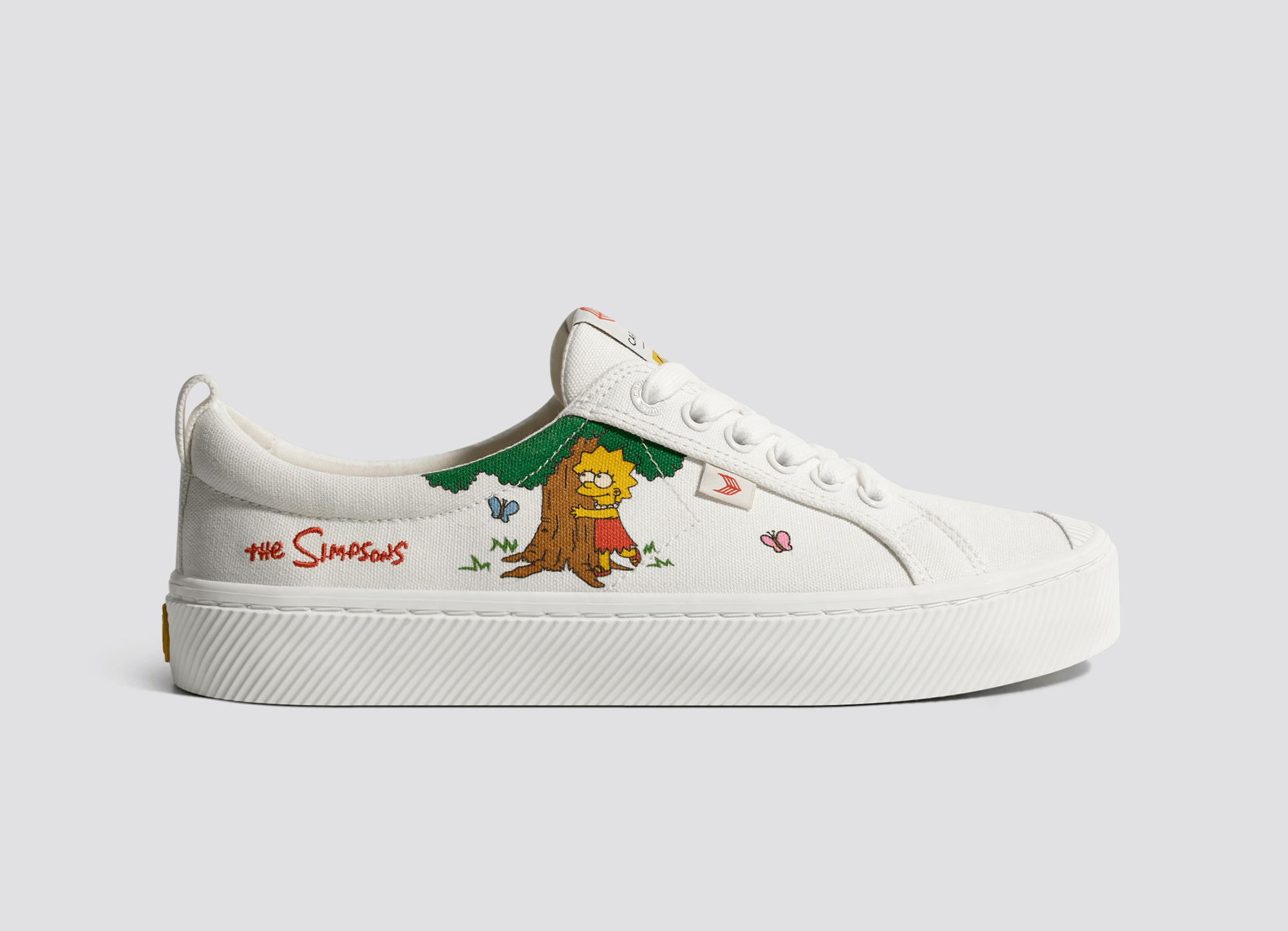 Cariuma - The Simpsons OCA Low White Canvas Lisa Tree Sneaker (Women) - ASTOREHERE