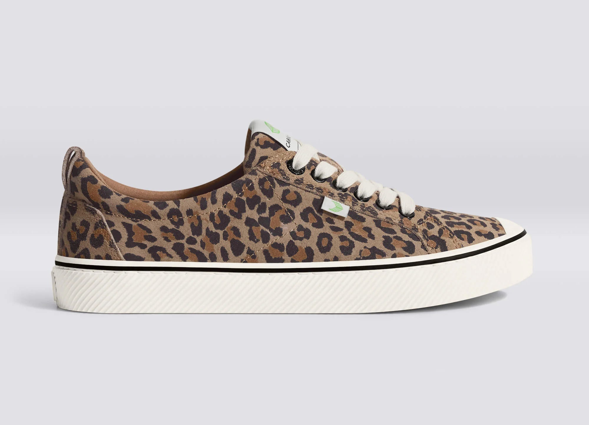 Cariuma - Oca Low Stripe Leopard Print Suede (Women) - ASTOREHERE