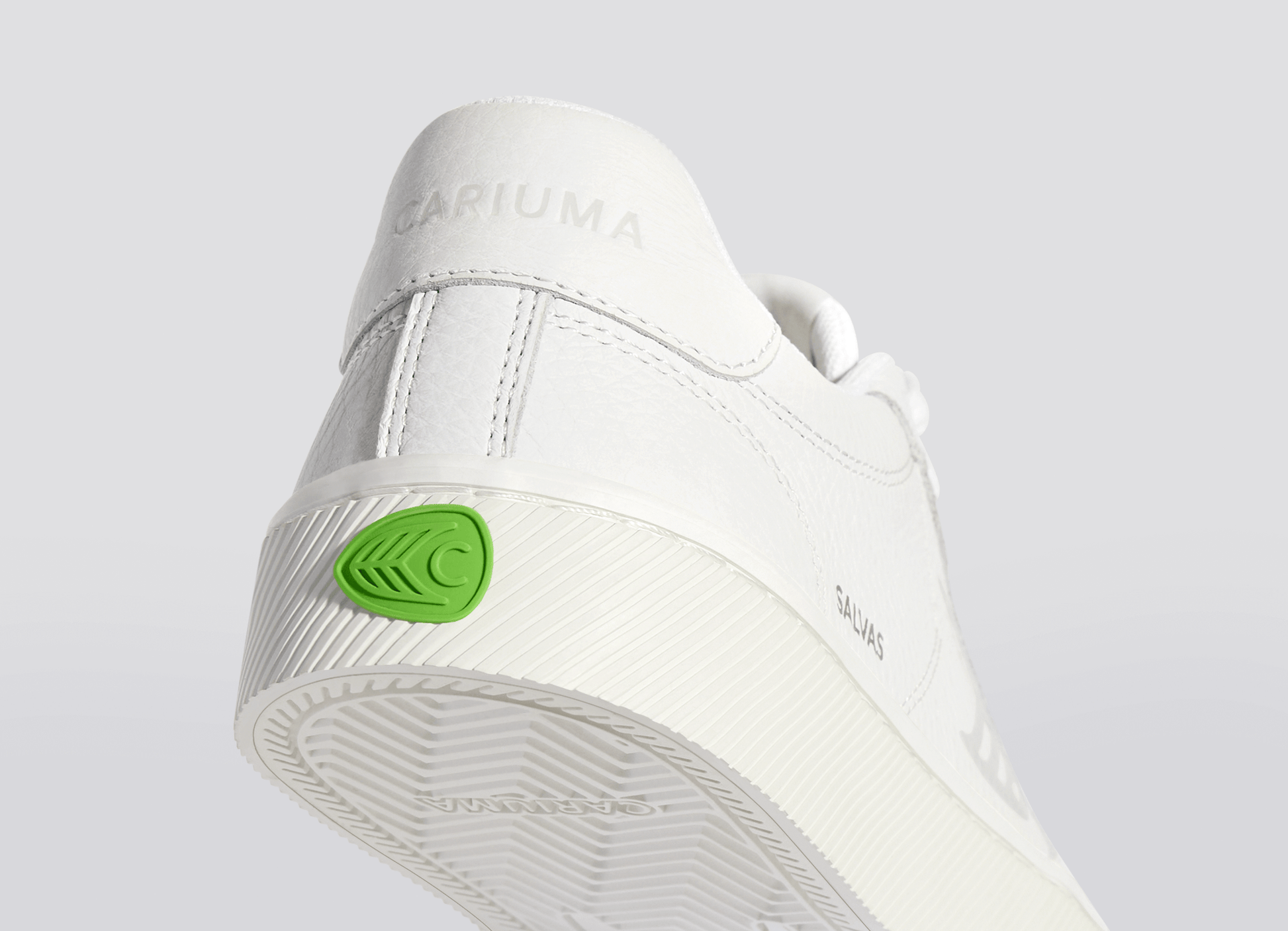 Cariuma - SALVAS White Premium Leather Ice Logo Sneaker (Women) - ASTOREHERE