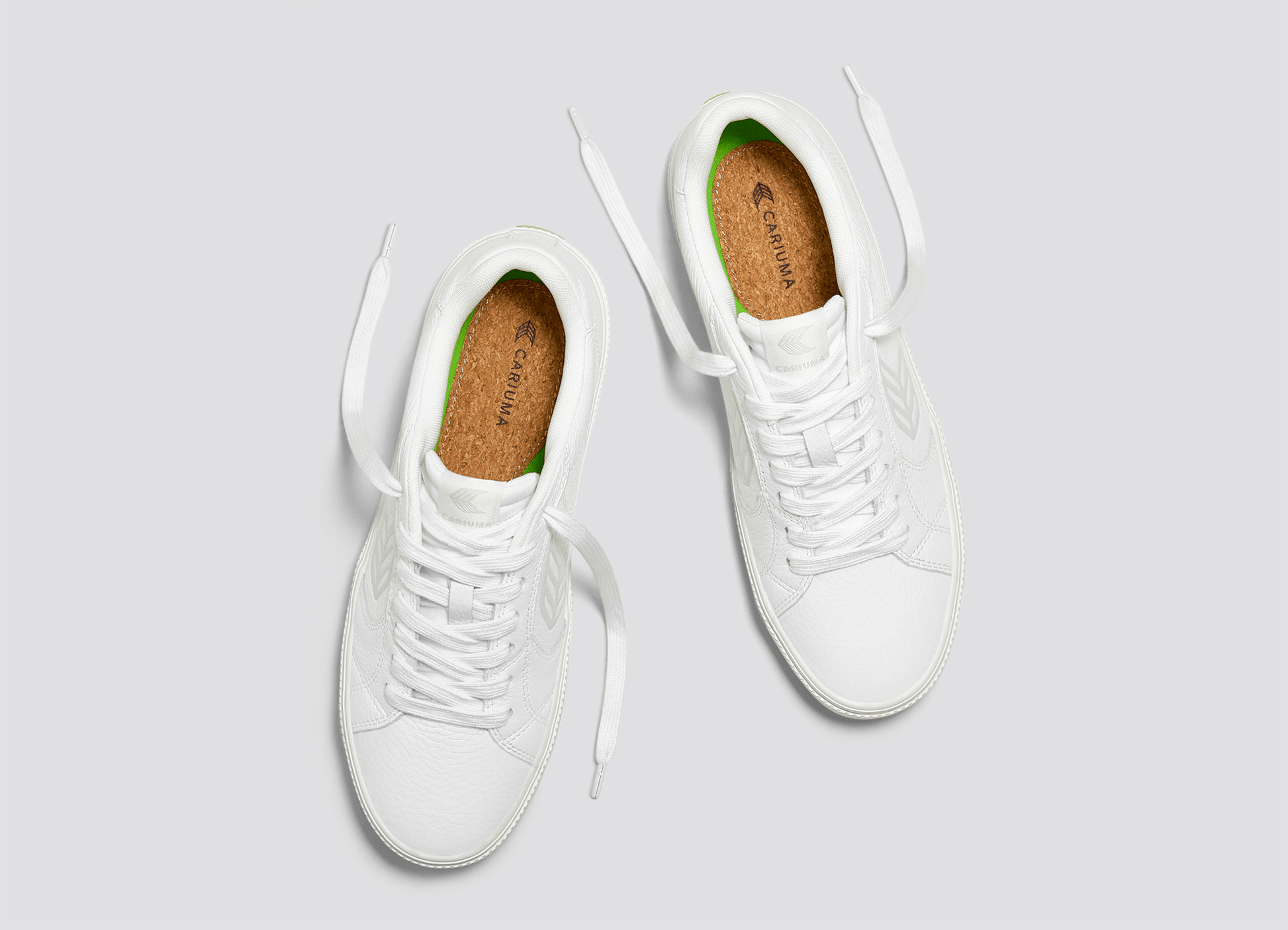 Cariuma - SALVAS White Premium Leather Ice Logo Sneaker (Women) - ASTOREHERE