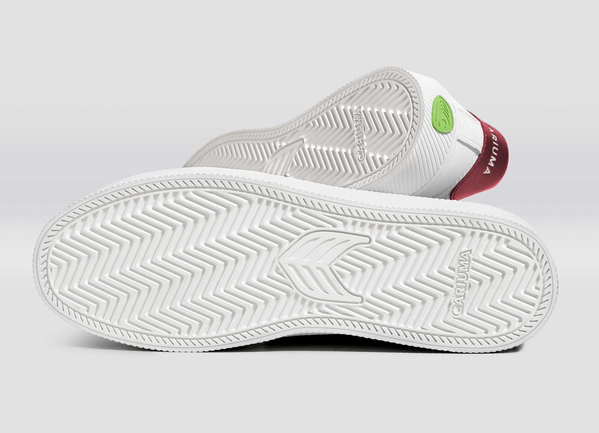 Cariuma - SALVAS White Premium Leather Ice Logo Metallic Red Sneaker (Women) - ASTOREHERE