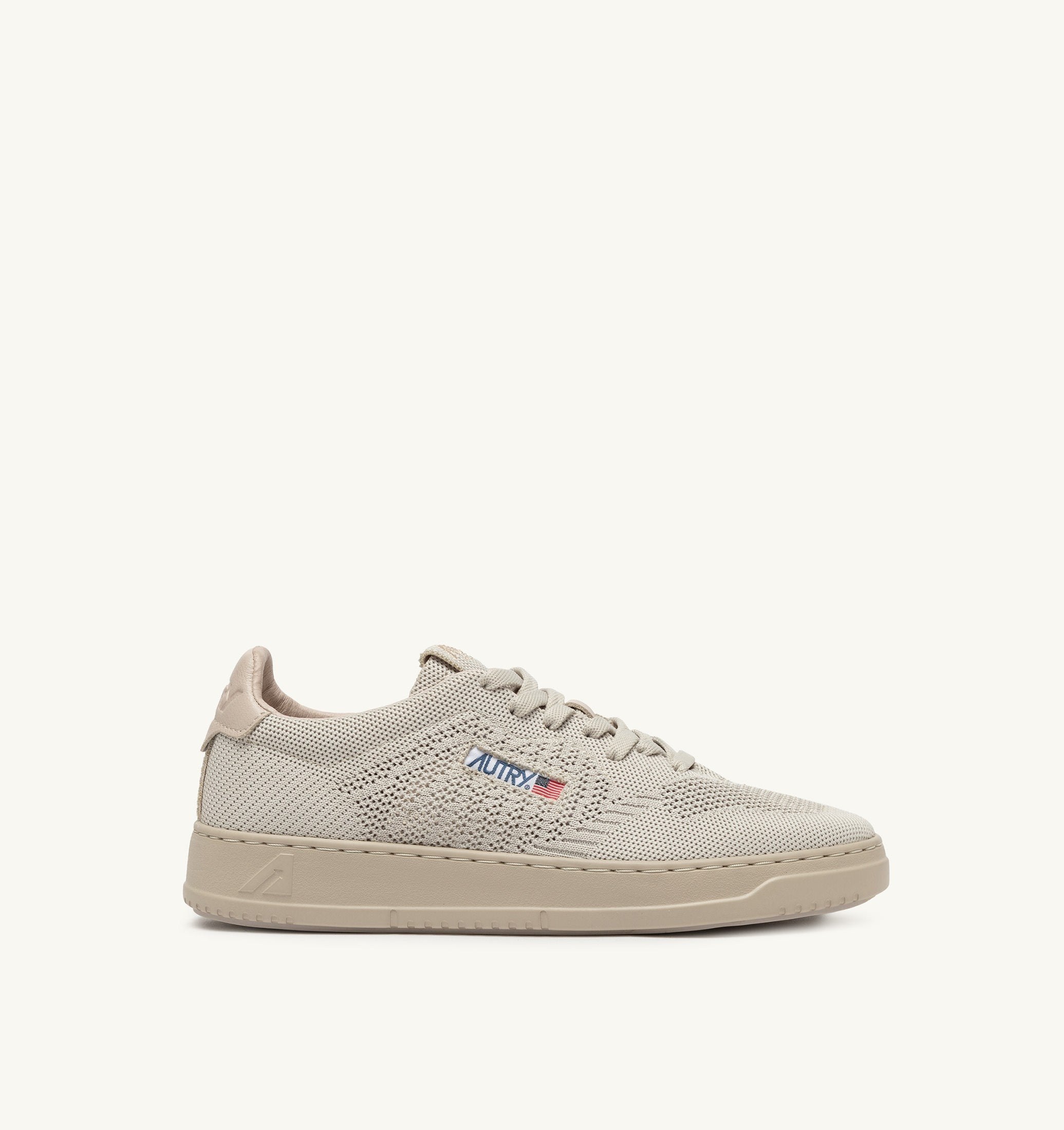 AUTRY - EASEKNIT LOW SNEAKER KN12 - KNIT/LEAT GRAY MORN (MEN) - ASTOREHERE