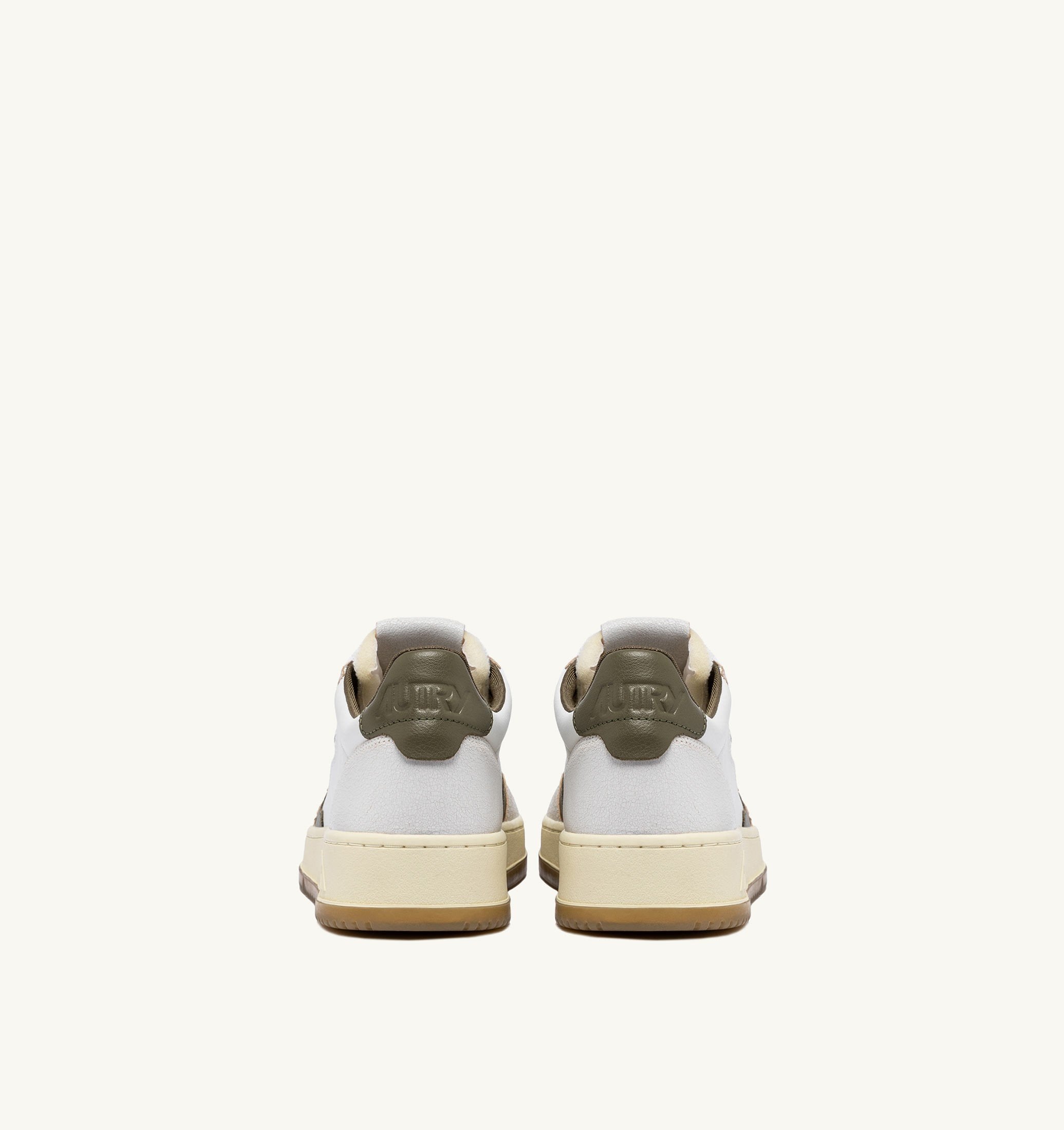 AUTRY - MEDALIST LOW LEATHER SNEAKER VK04 - VIRGIN/CRACK WHT/CVRT (MEN) - ASTOREHERE