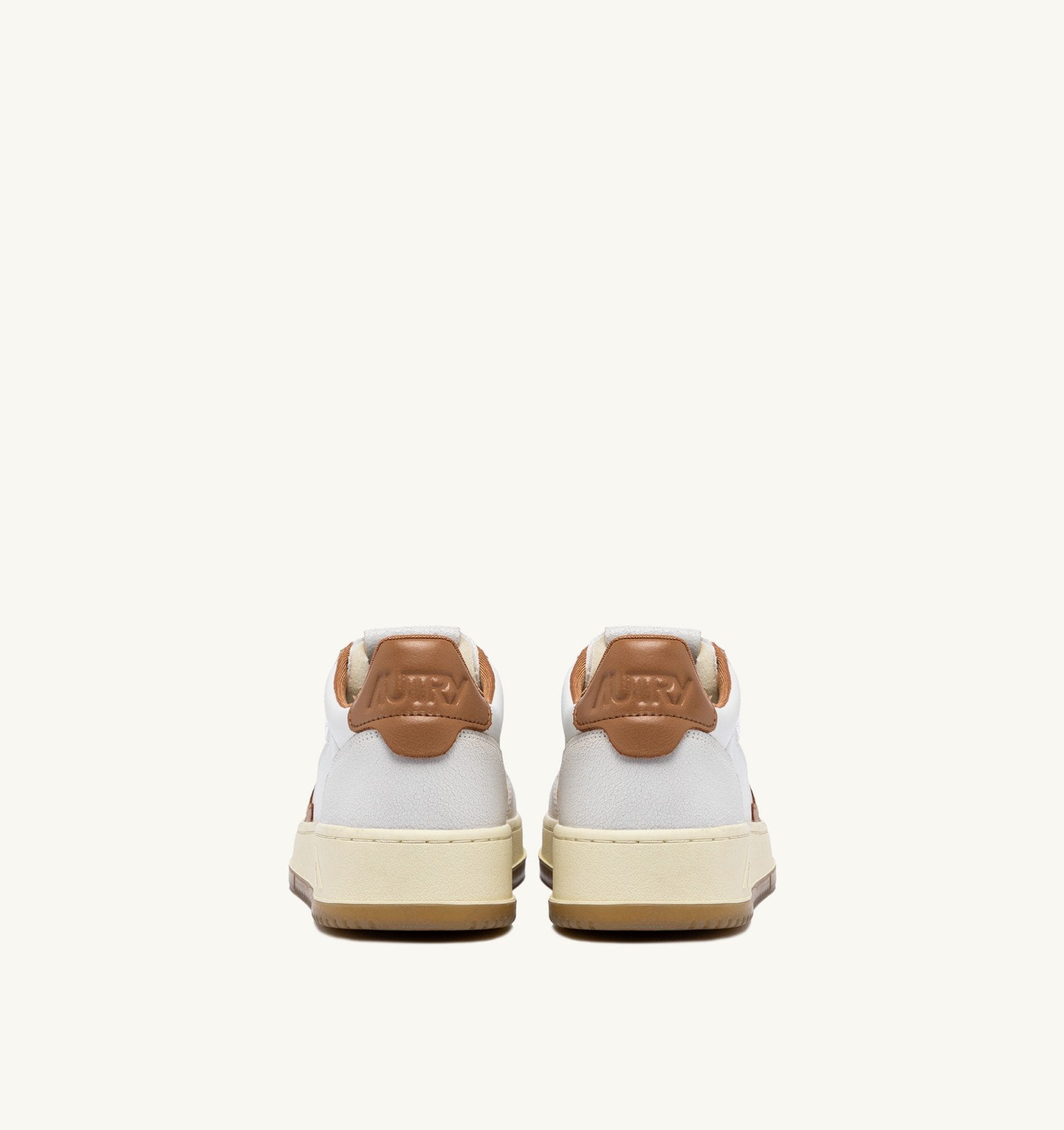 AUTRY - MEDALIST LOW LEATHER SNEAKER VK01 - VIRGIN/CRACK WHT/TANZ (MEN) - ASTOREHERE