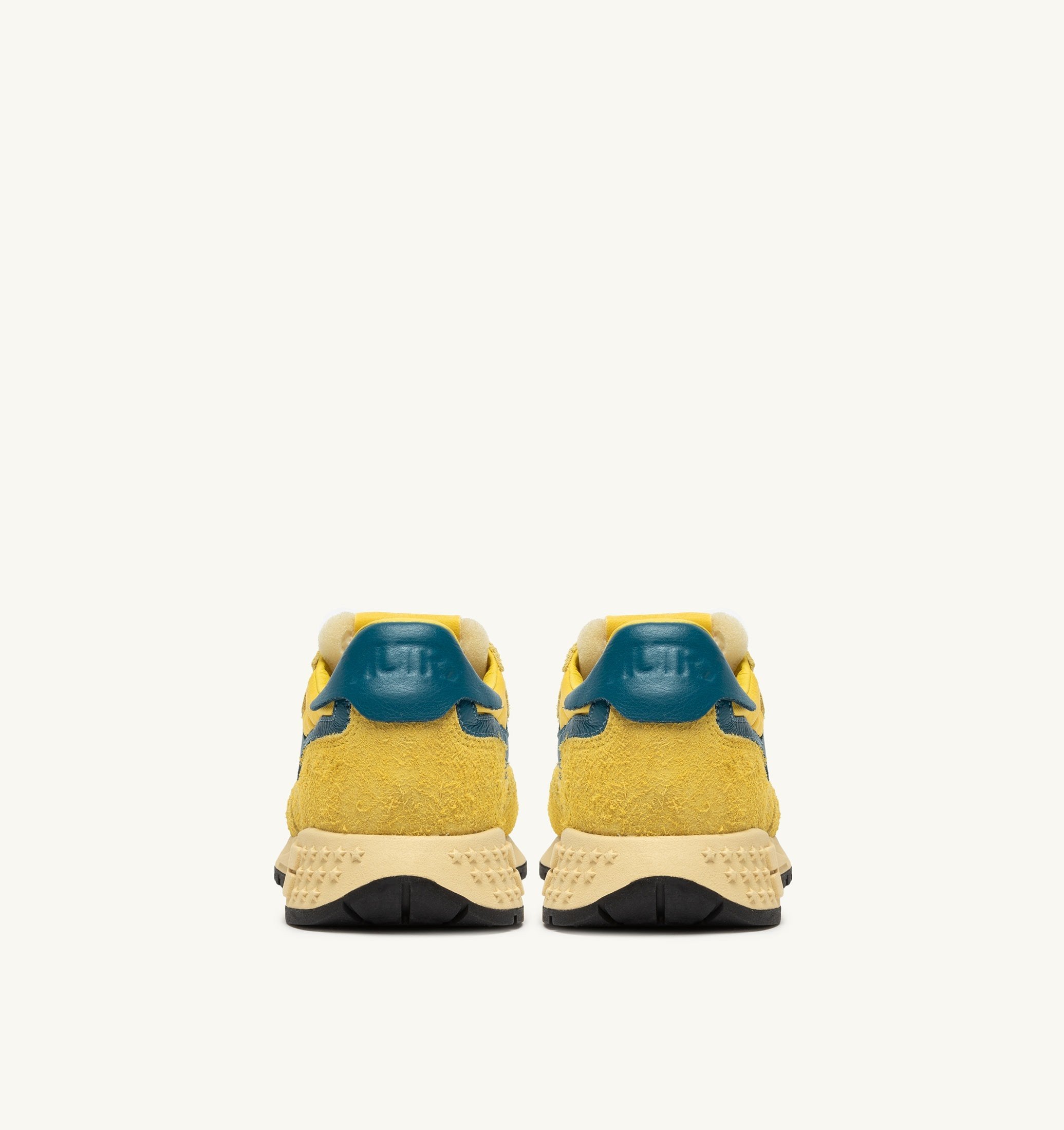 AUTRY - REELWIND LOW SNEAKERS UT03 - SUEDE/NET YELLOW/CORSAIR (MEN) - ASTOREHERE