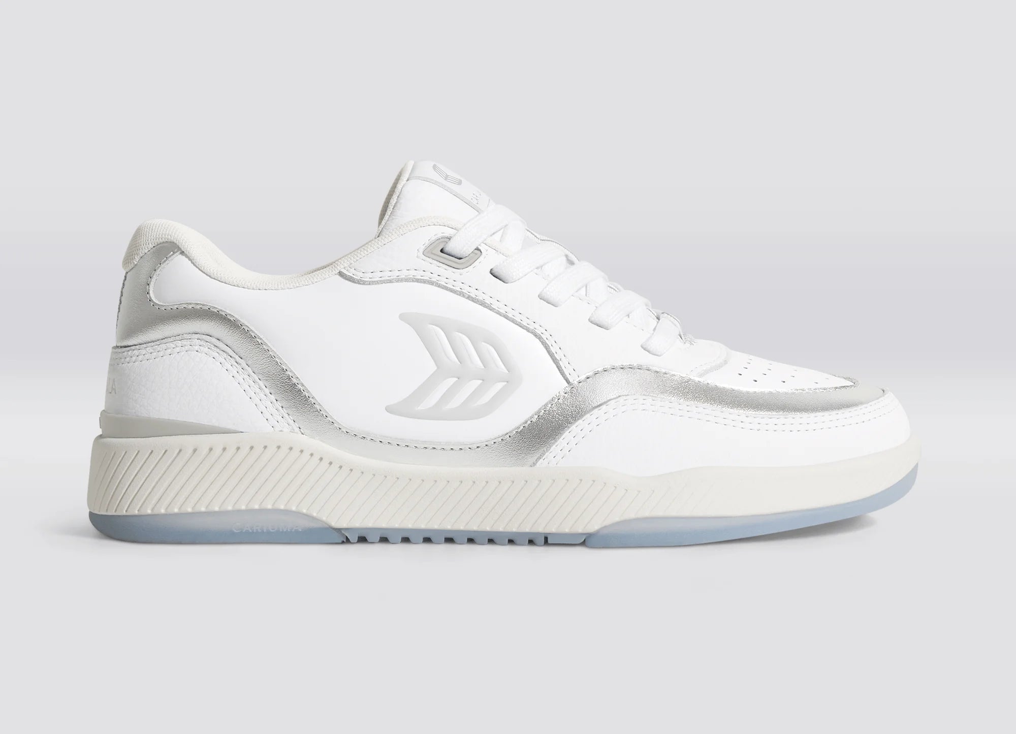 Cariuma - Uba White Premium Leather/Metallic Silver & Ice (Women) - ASTOREHERE