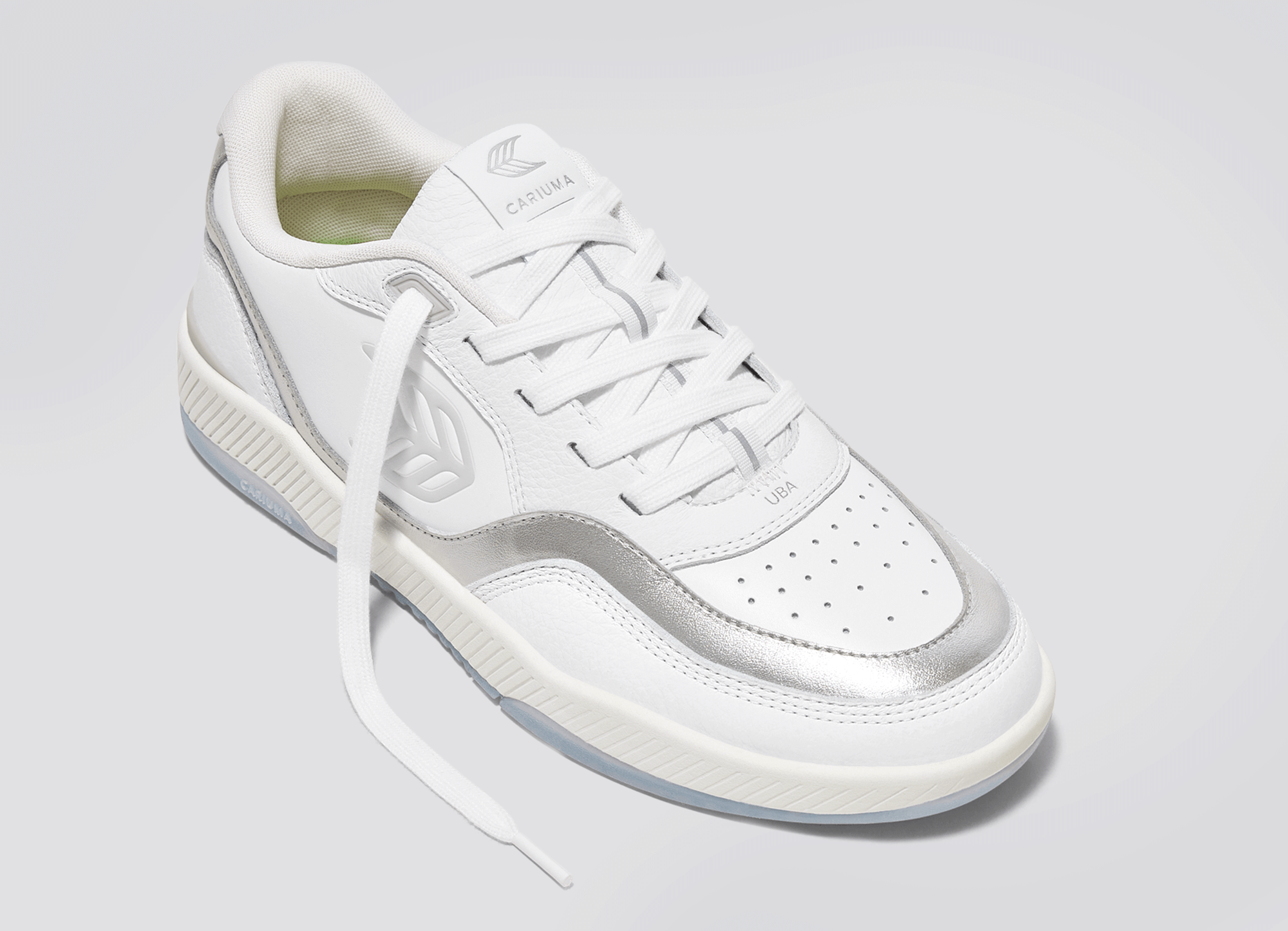Cariuma - UBA White Premium Leather Ice Logo Sneaker (Men) - ASTOREHERE