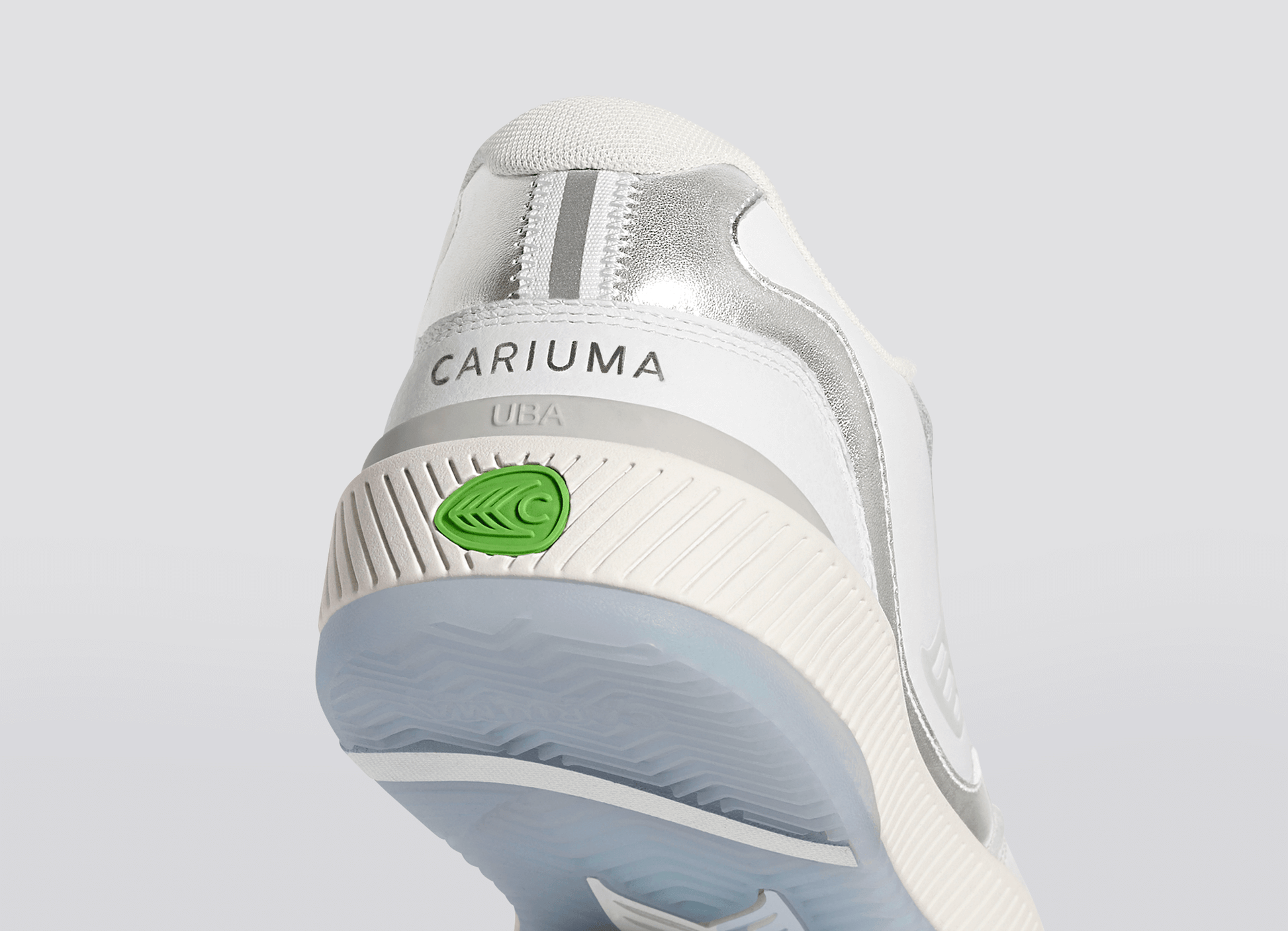 Cariuma - UBA White Premium Leather Ice Logo Sneaker (Men) - ASTOREHERE