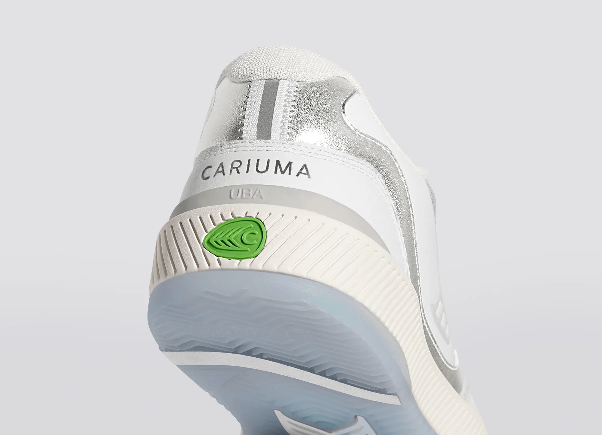 Cariuma - Uba White Premium Leather/Metallic Silver & Ice (Women) - ASTOREHERE