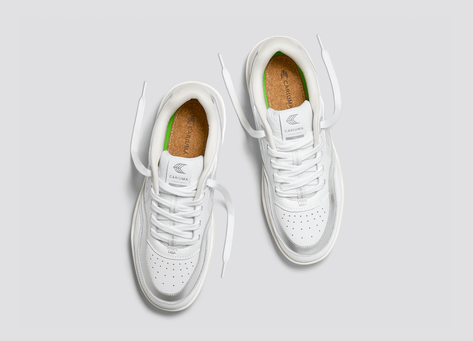 Cariuma - UBA White Premium Leather Ice Logo Sneaker (Men) - ASTOREHERE