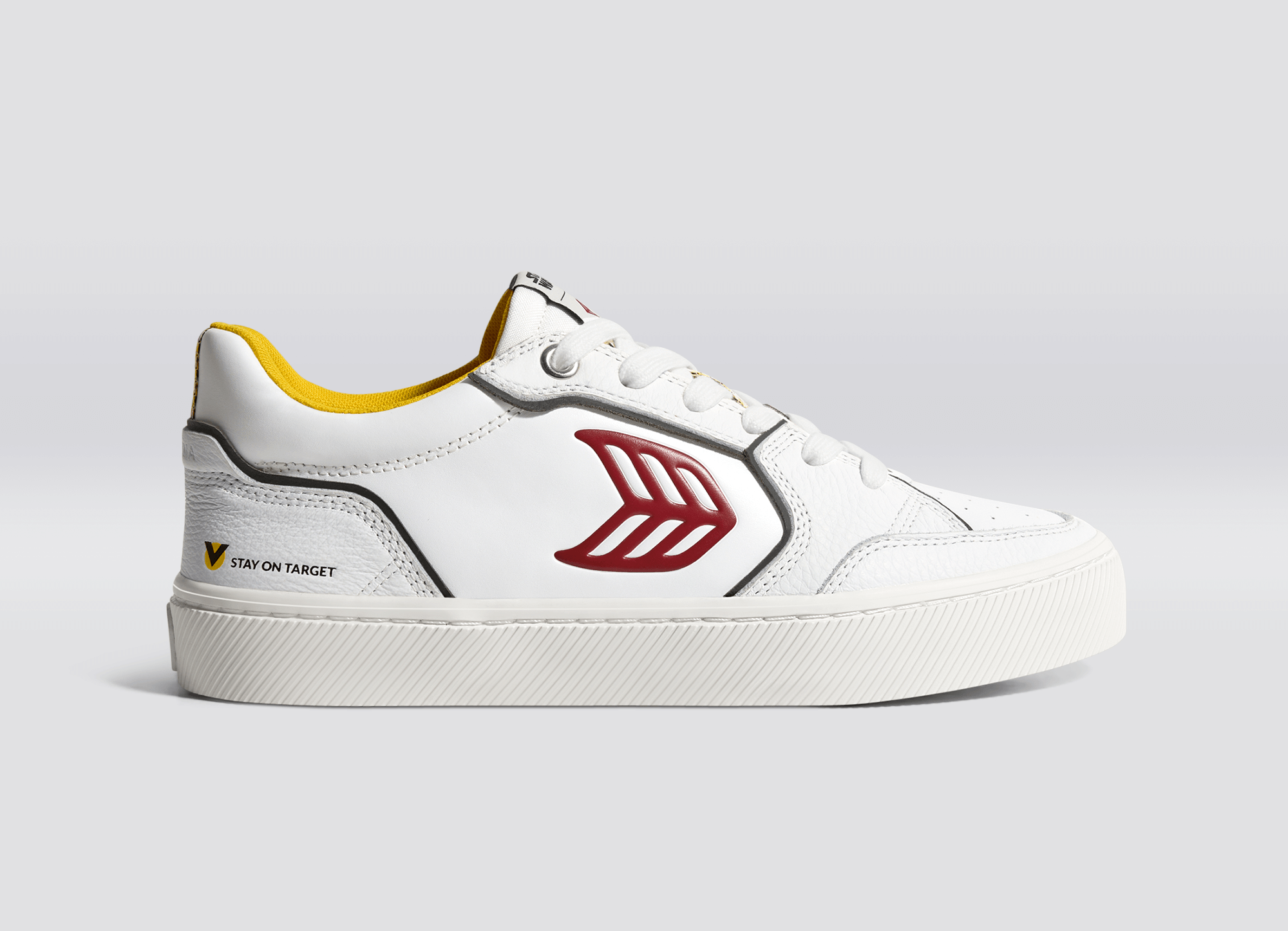 Cariuma - STAR WARS VALLELY White Leather Fighter Pilot Red Logo Sneaker (Men) - ASTOREHERE