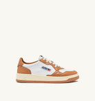 AUTRY - MEDALIST LOW LEATHER SNEAKER WB53 - LEAT/LEAT WHT/SNDSTRM (MEN) - ASTOREHERE