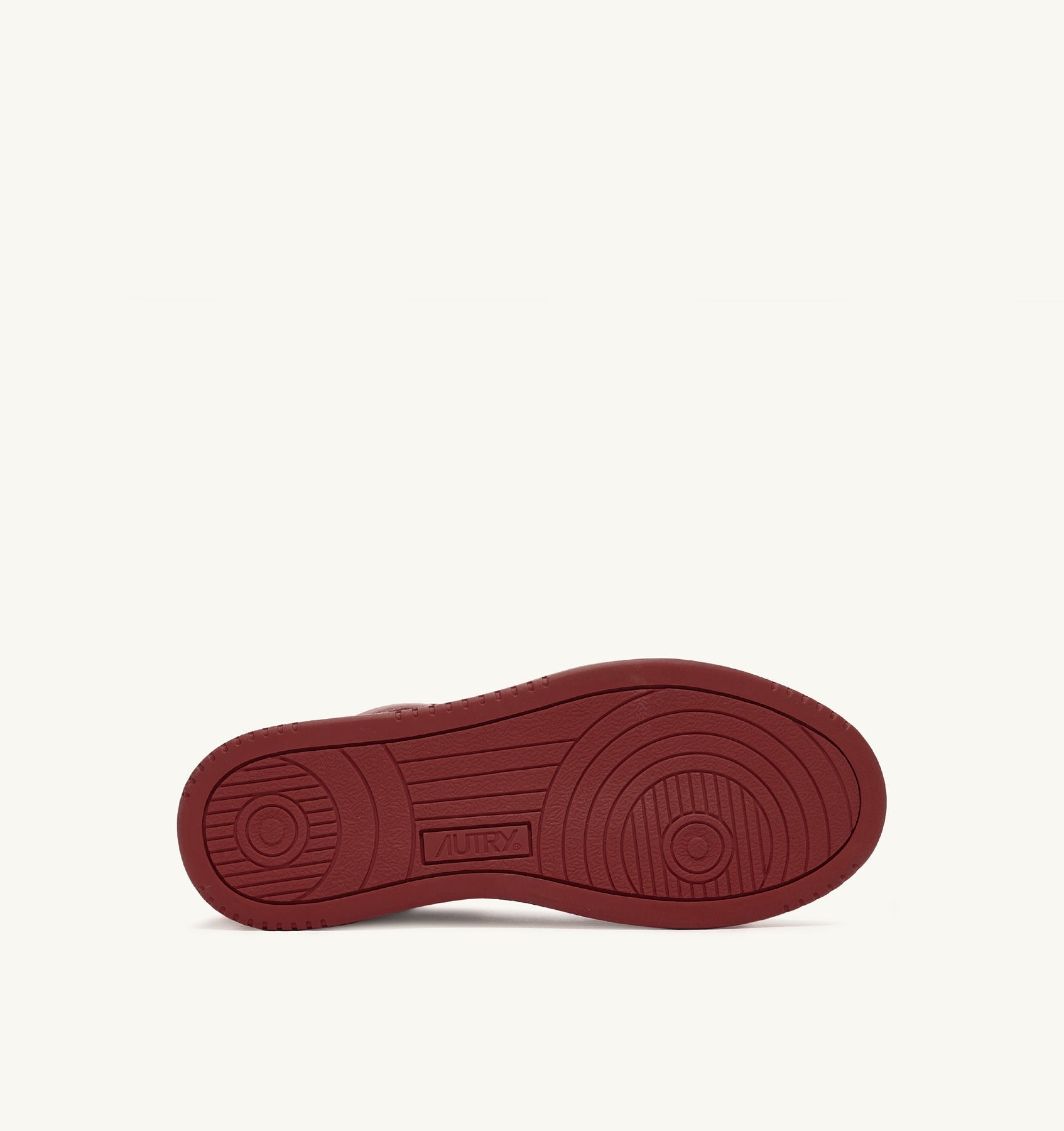AUTRY - MEDALIST MID BICOLOR SNEAKERS IN WHITE AND SYRAH LEATHER (Women) - ASTOREHERE