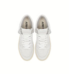 AUTRY - MEDALIST MID SNEAKERS IN SUPER-SOFT WHITE NAPPA (Women) - ASTOREHERE