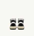 AUTRY - MEDALIST MID BICOLOR SNEAKERS IN WHITE AND BLACK LEATHER (Women) - ASTOREHERE