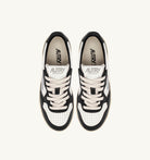 AUTRY - MEDALIST PLATFORM SNEAKERS IN WHITE AND BLACK LEATHER (Women) - ASTOREHERE