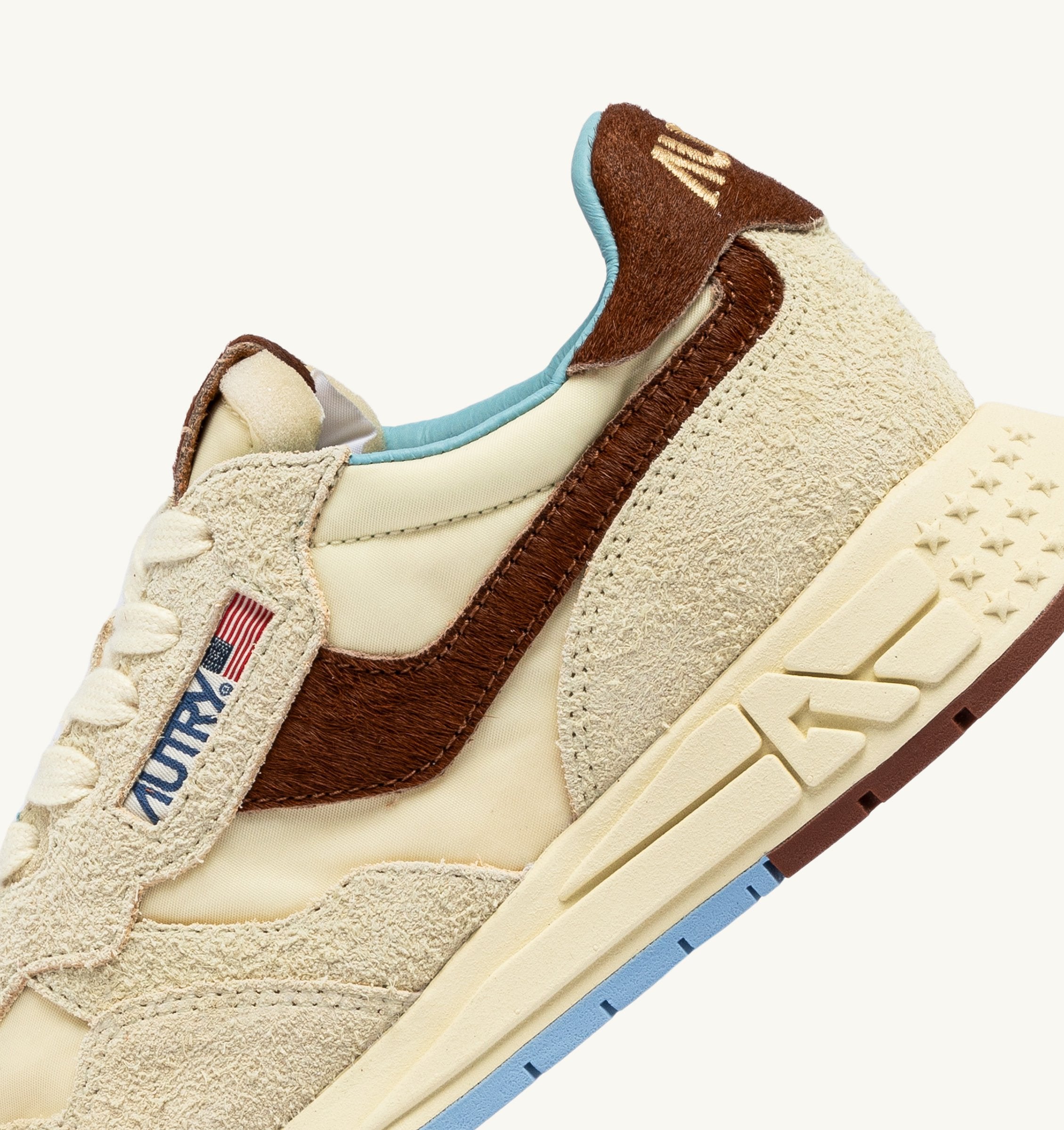 AUTRY｜SNEAKERS (WWLM UP01) AUTRY - REELWIND LOW SNEAKERS UP01 - SUEDENIL/PONY RUT/BROWN