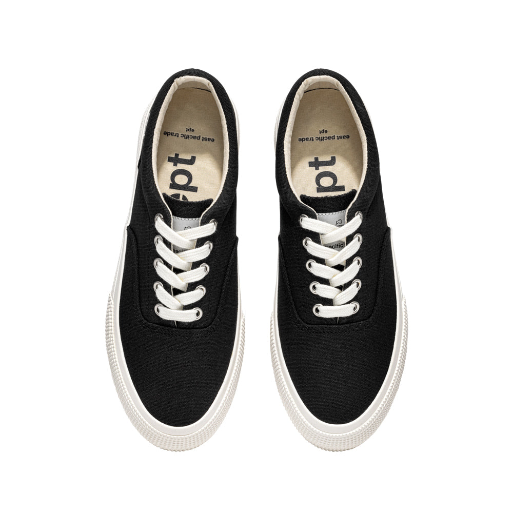 ◆ept◆ DECK CANVAS BLACK EP1SN1DC15002 EPT - Deck Canvas (Black) (Women)