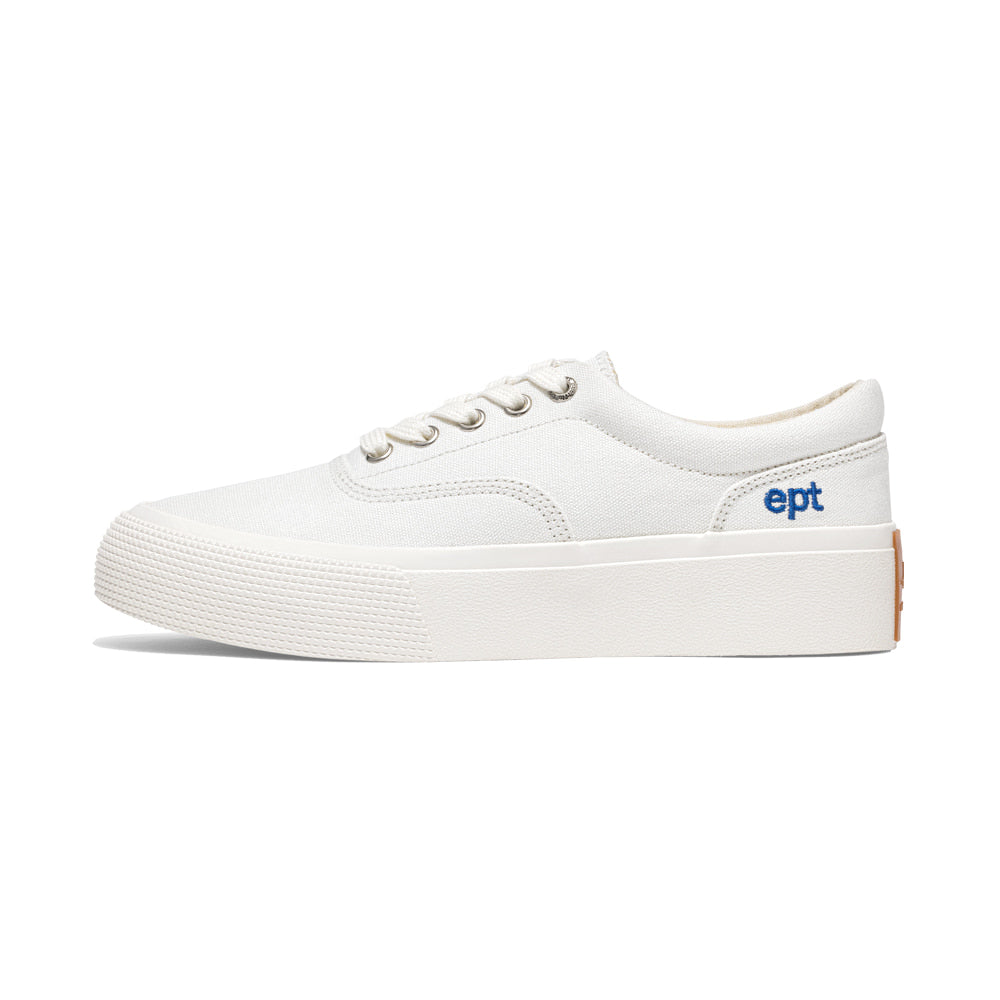 ◆ept◆ DECK CANVAS WHITE EP1SN1DC05002 EPT - Deck Canvas (White) (Women)