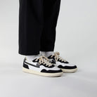SWC - PRO CUP 01 S-STRIKE LEATHER SUEDE (BLK-WHT) (Men) - ASTOREHERE