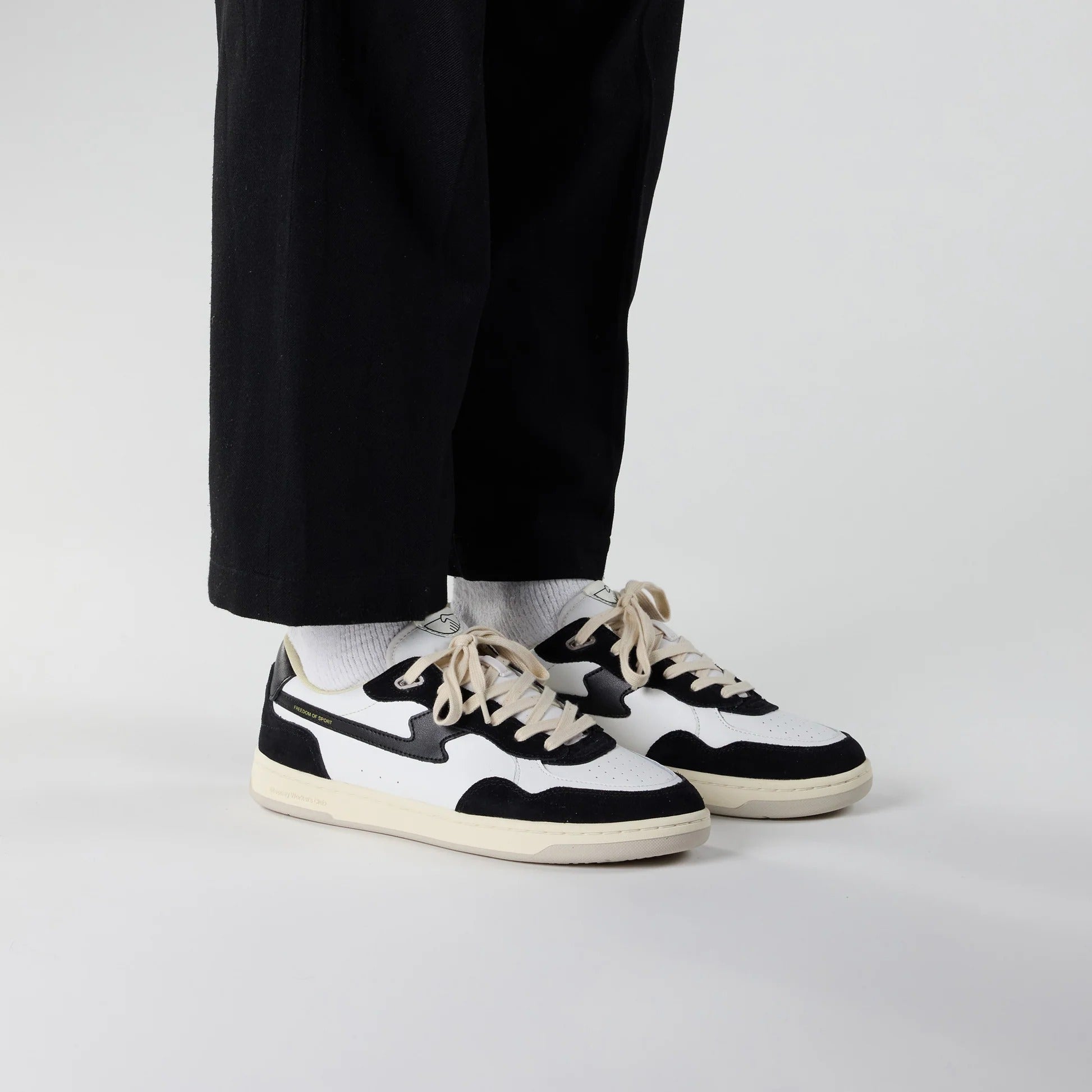 SWC - PRO CUP 01 S-STRIKE LEATHER SUEDE (BLK-WHT) (Men) - ASTOREHERE