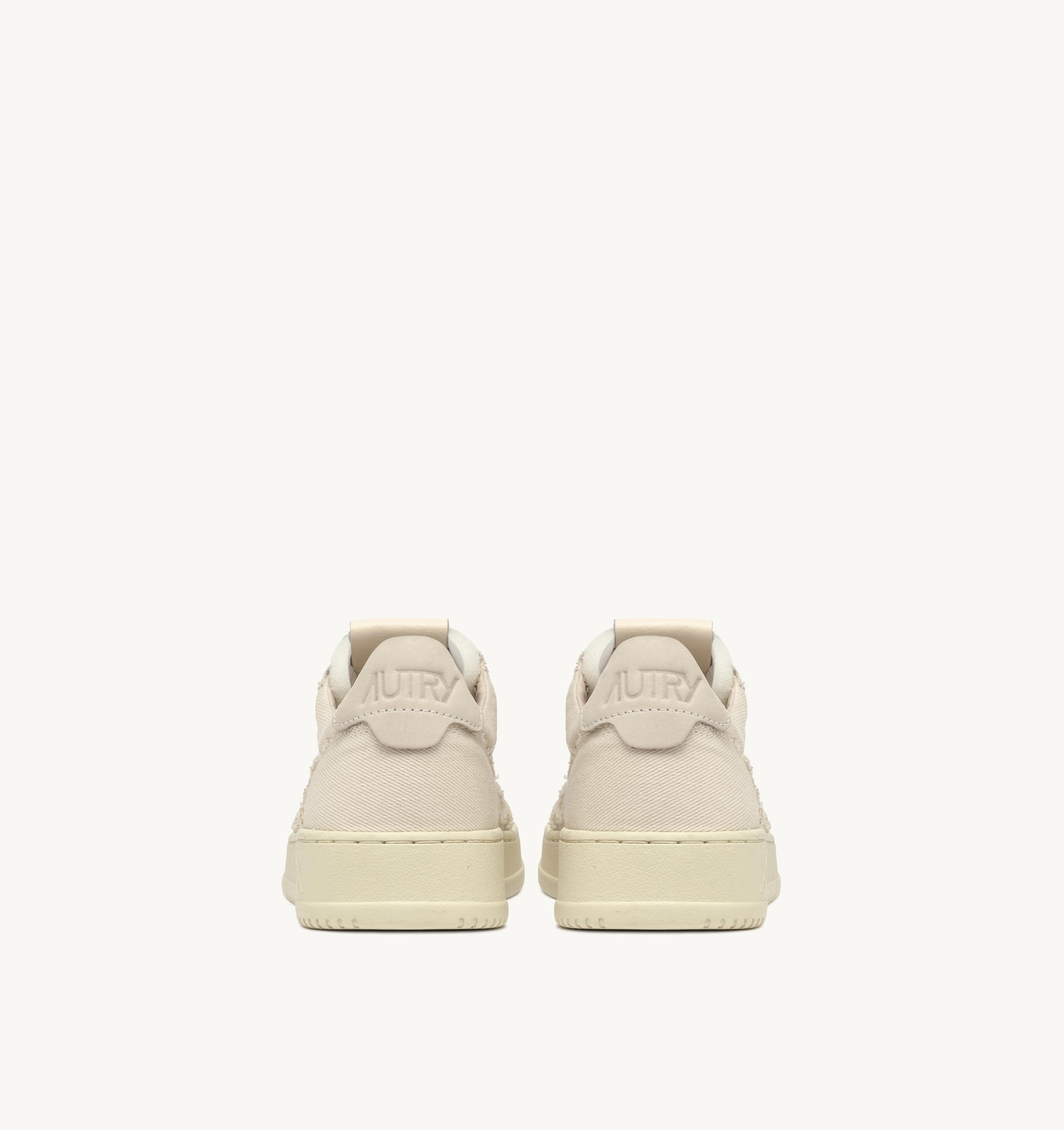 スニーカー AUTRY SS25 Ivory denim Medalist sneakers (AULW DE15) AUTRY - MEDALIST LOW SNEAKERS IN IVORY DENIM SNEAKERS (Women)