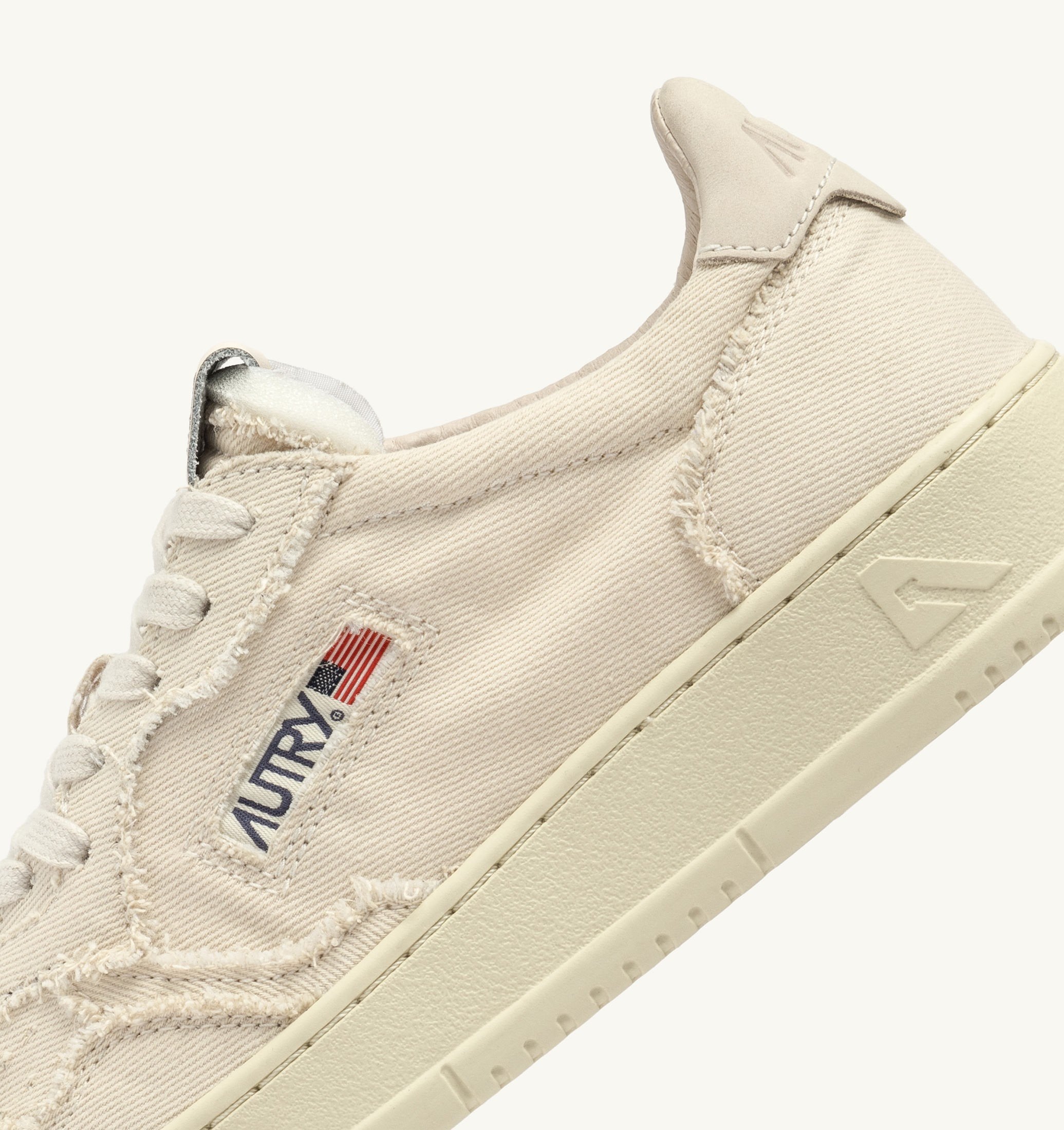 スニーカー AUTRY SS25 Ivory denim Medalist sneakers (AULW DE15) AUTRY - MEDALIST LOW SNEAKERS IN IVORY DENIM SNEAKERS (Women)