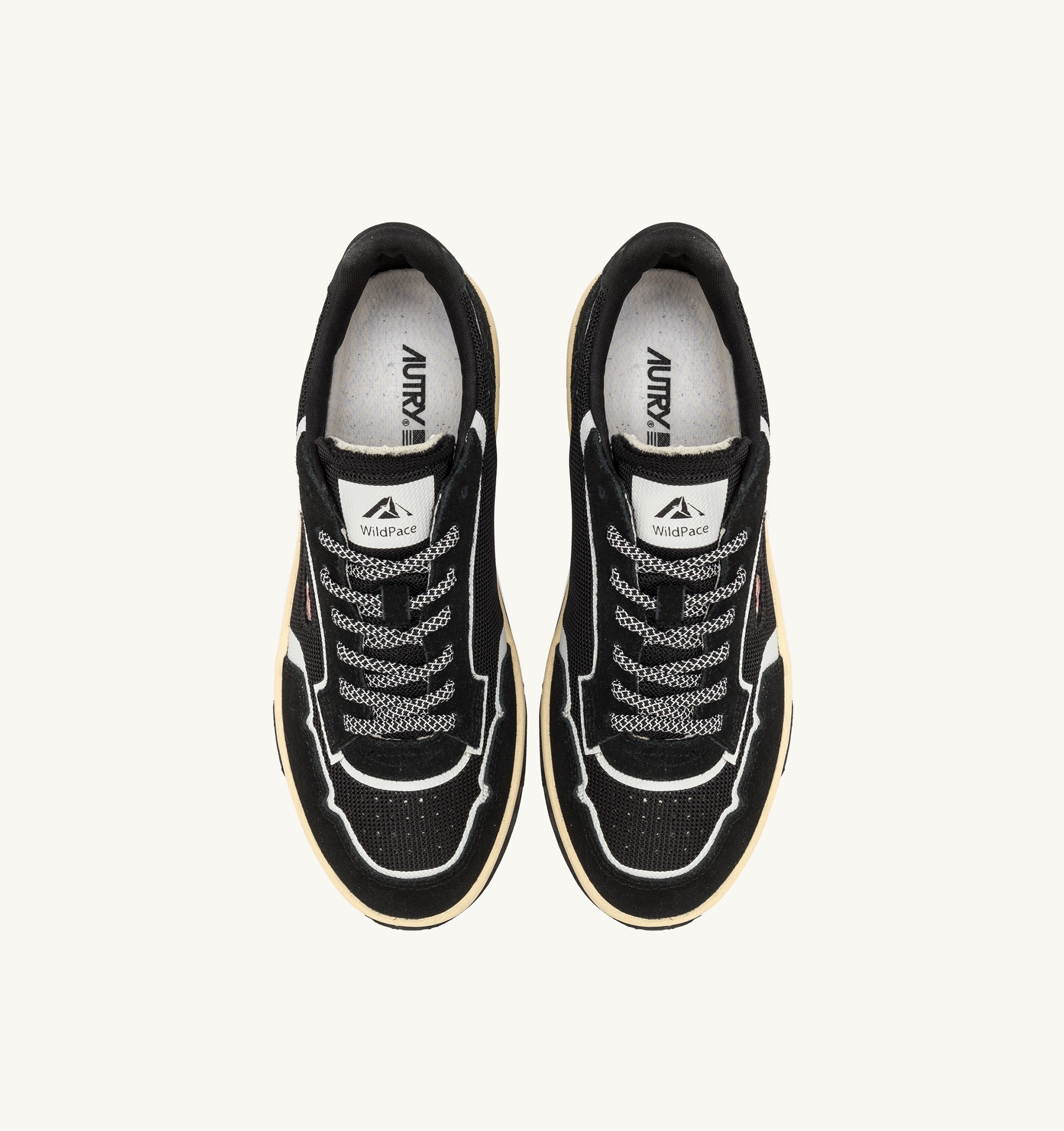 靴 SHISHIKUI AUTRY WILDPACE LOW 40 BLACK Autry Wildpace Low Sneakers In Black Mesh And Suede