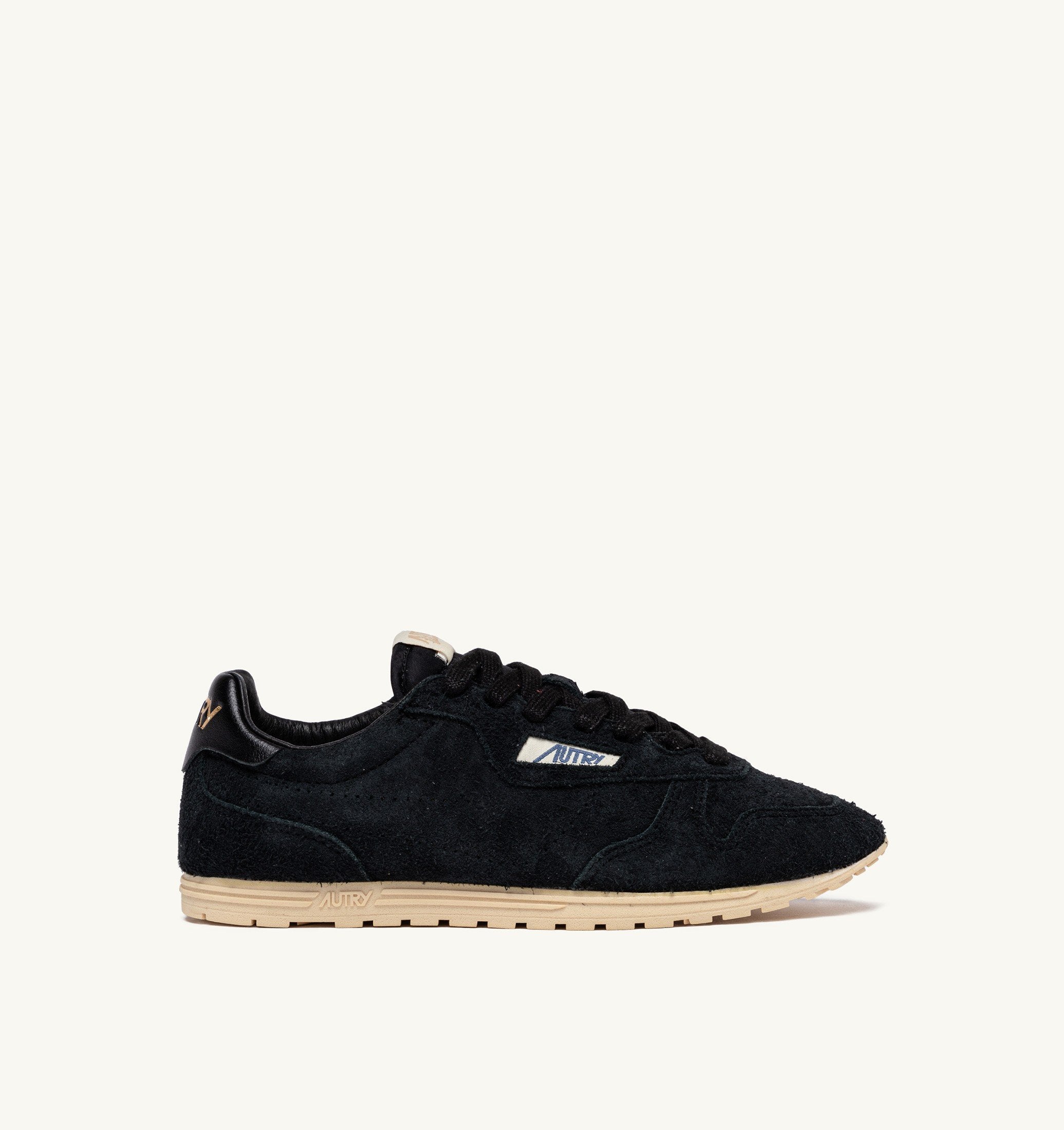 AUTRY - WINDSPIN IN BLACK SUEDE SNEAKERS (Men)